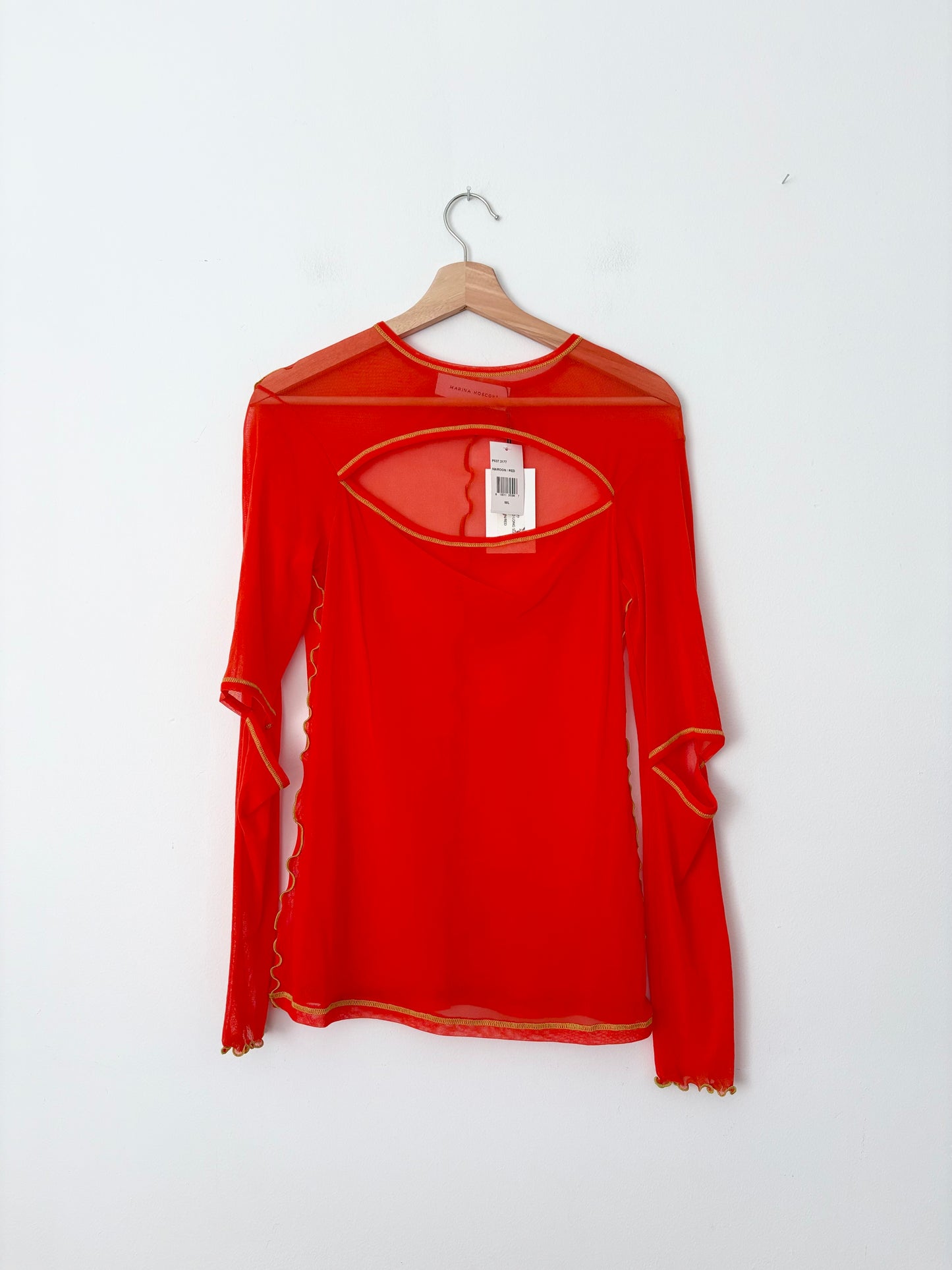 Marina Moscone layered long sleeve top M/L