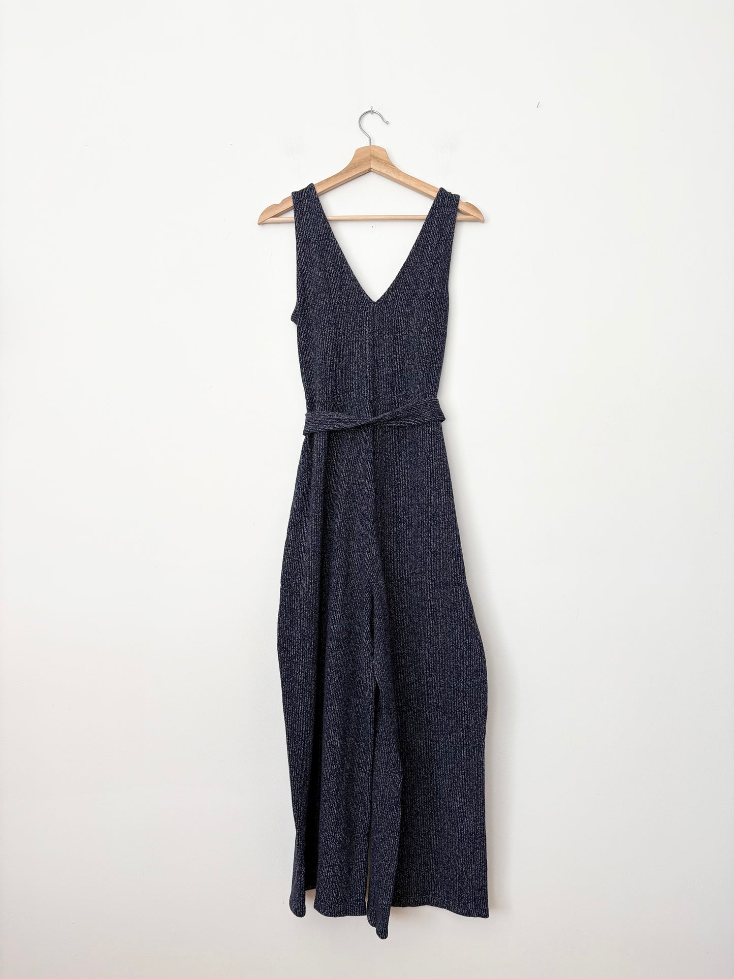 Gap rib knit wide leg jumpsuit Medium