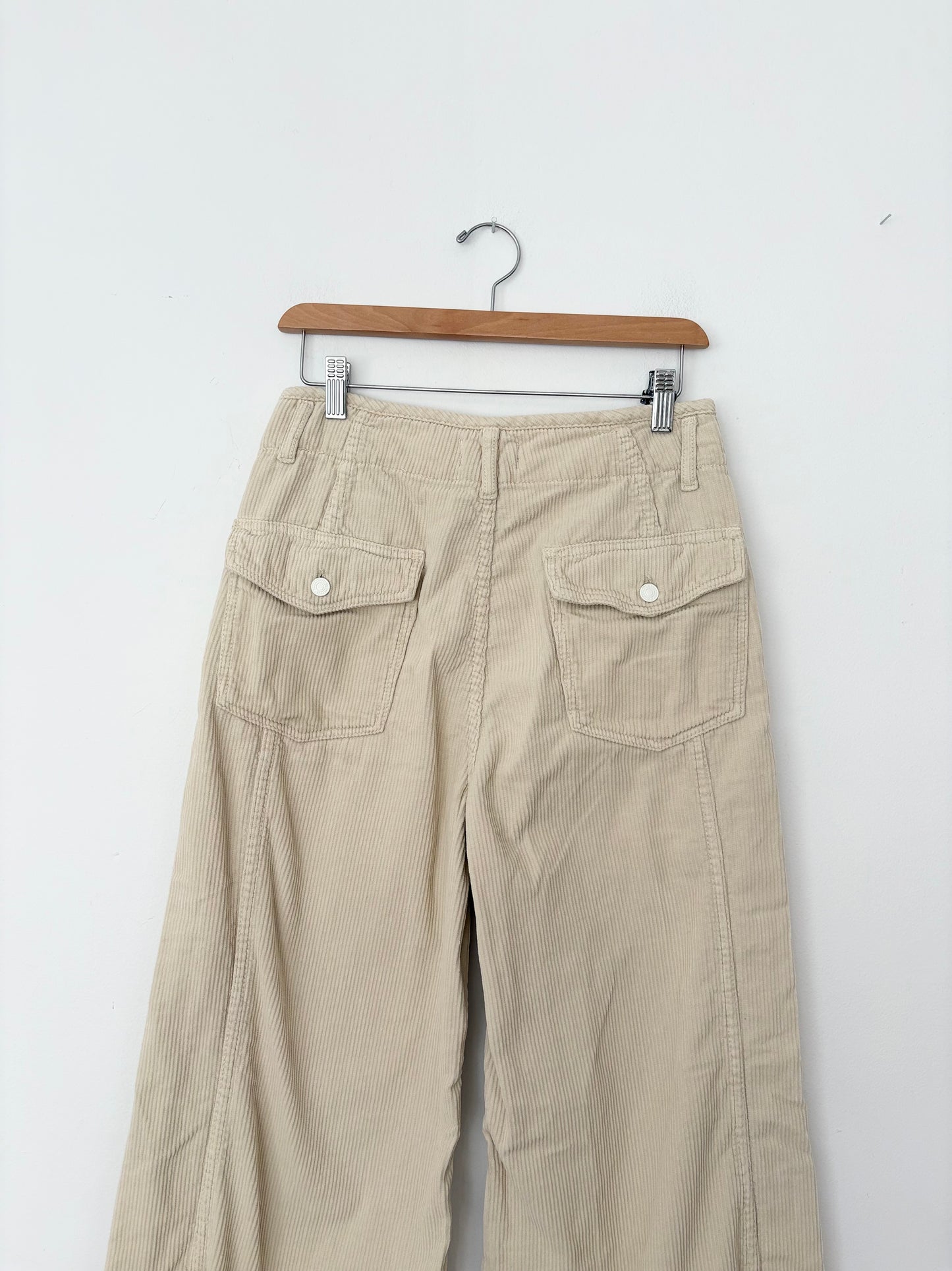 Free People Harlow wide leg corduroy pants W28