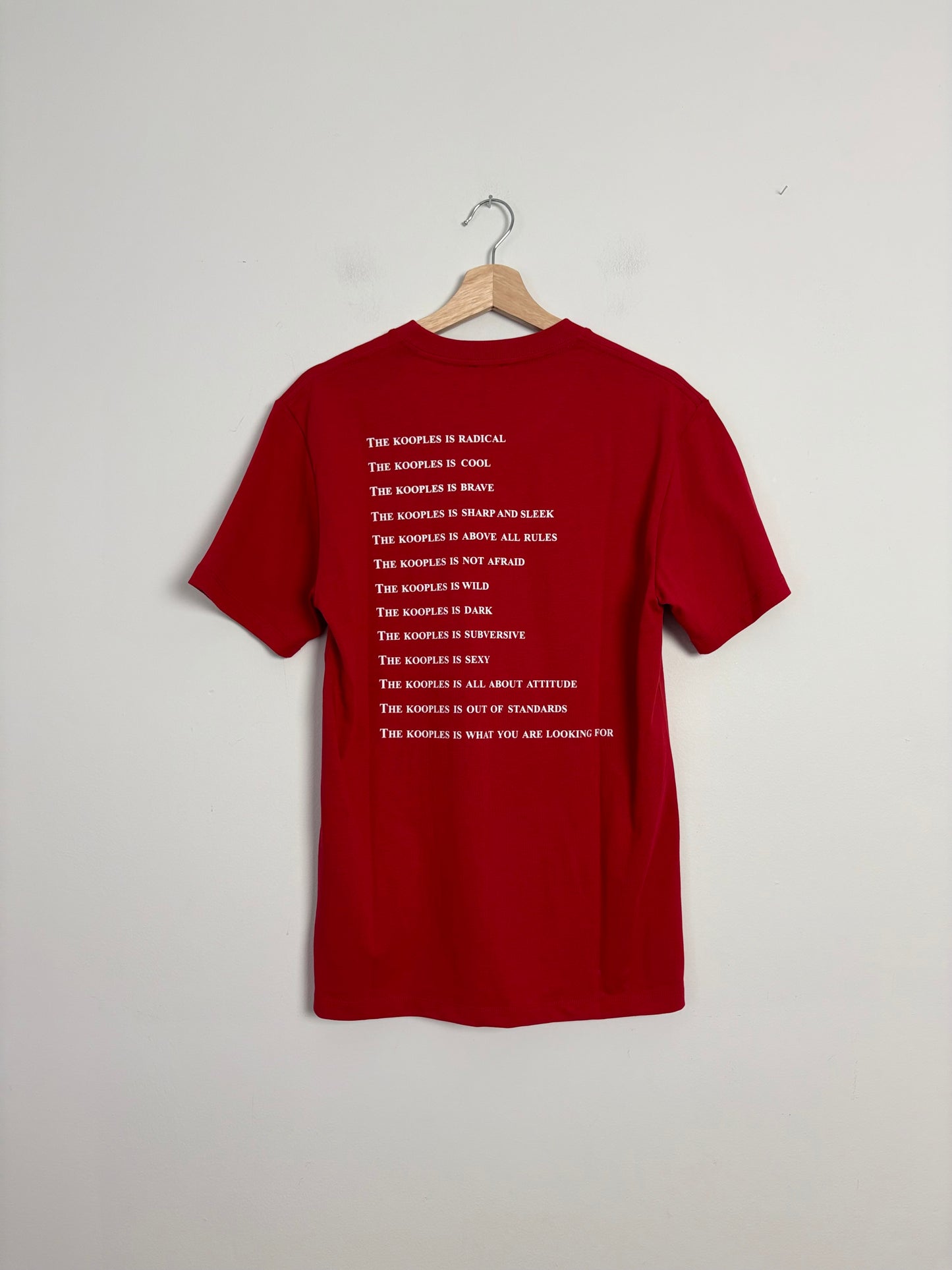 The kooples red 'what is' T shirt S/M