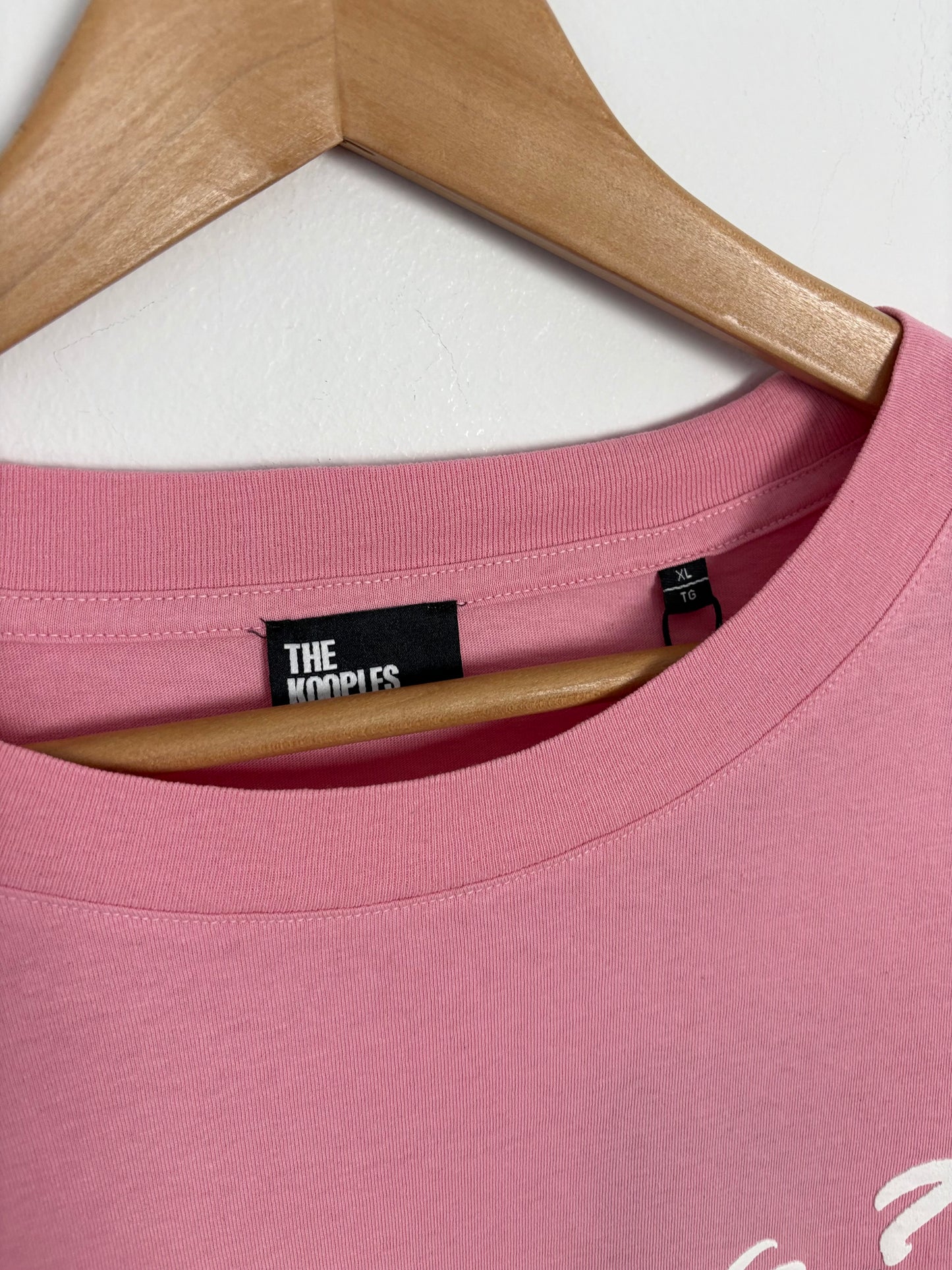 The kooples pink cotton printed T shirt XL/XXL