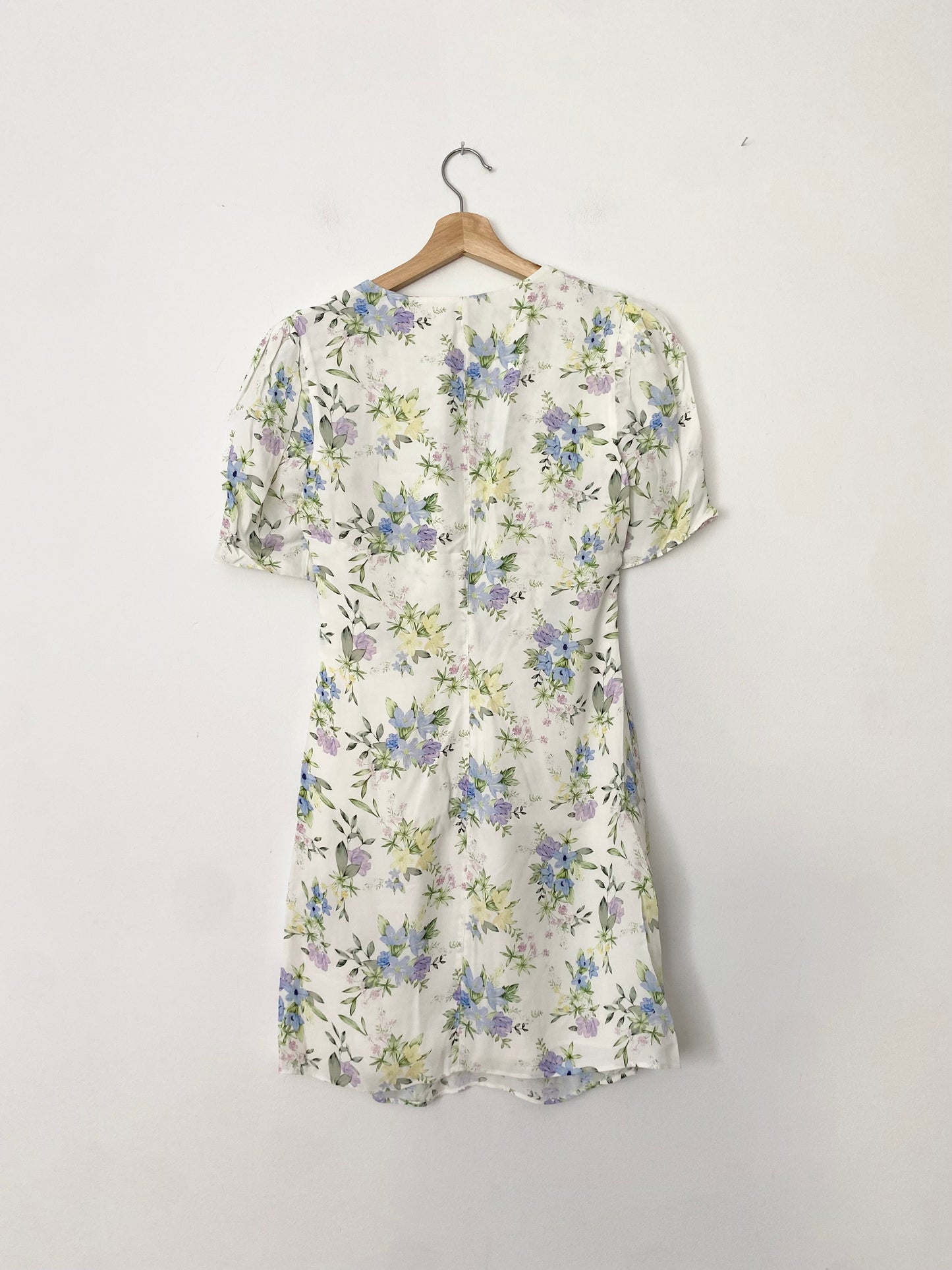 The kooples floral print shirred mini dress S/M