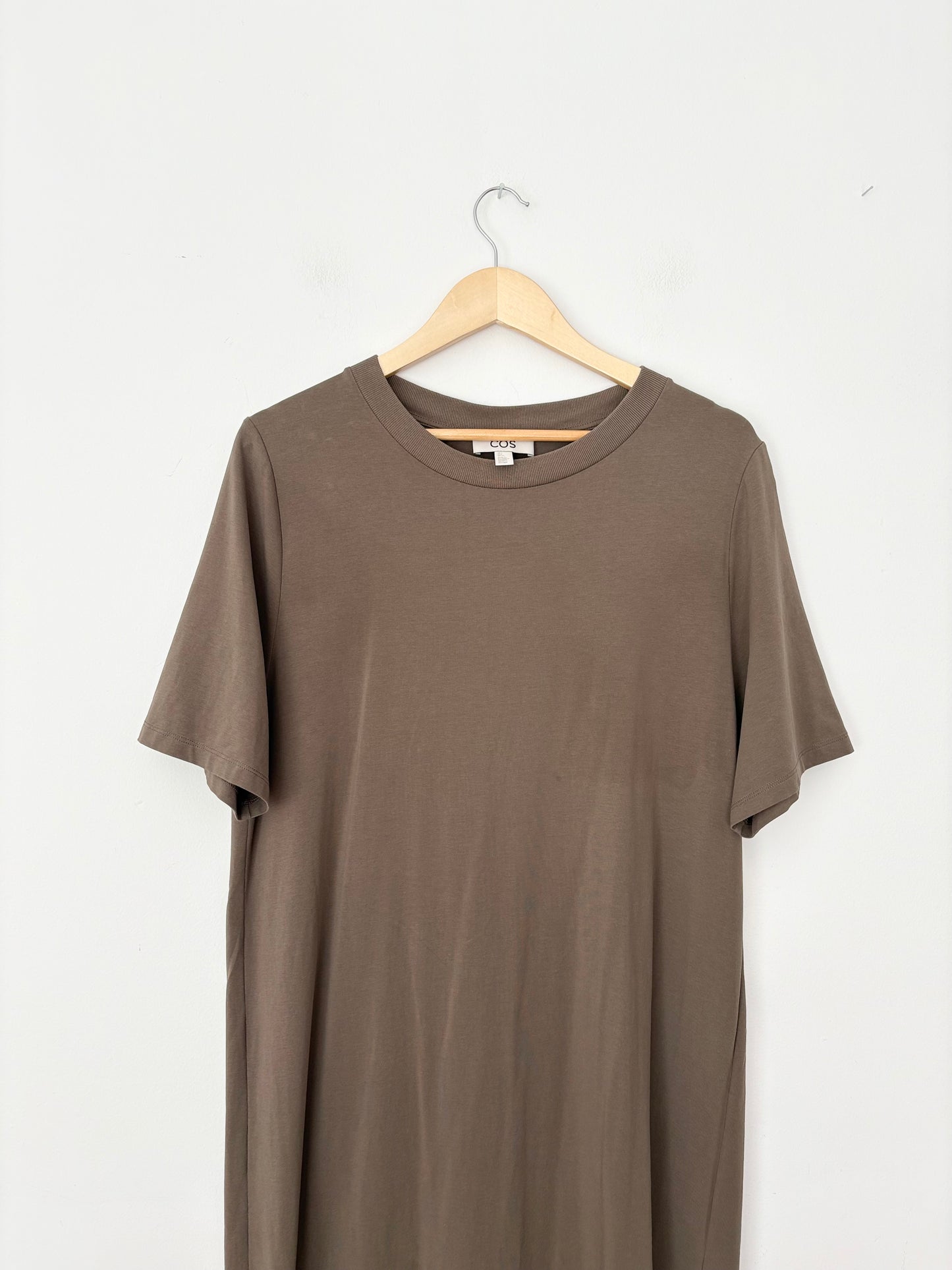 COS split hem midi T shirt dress S/M
