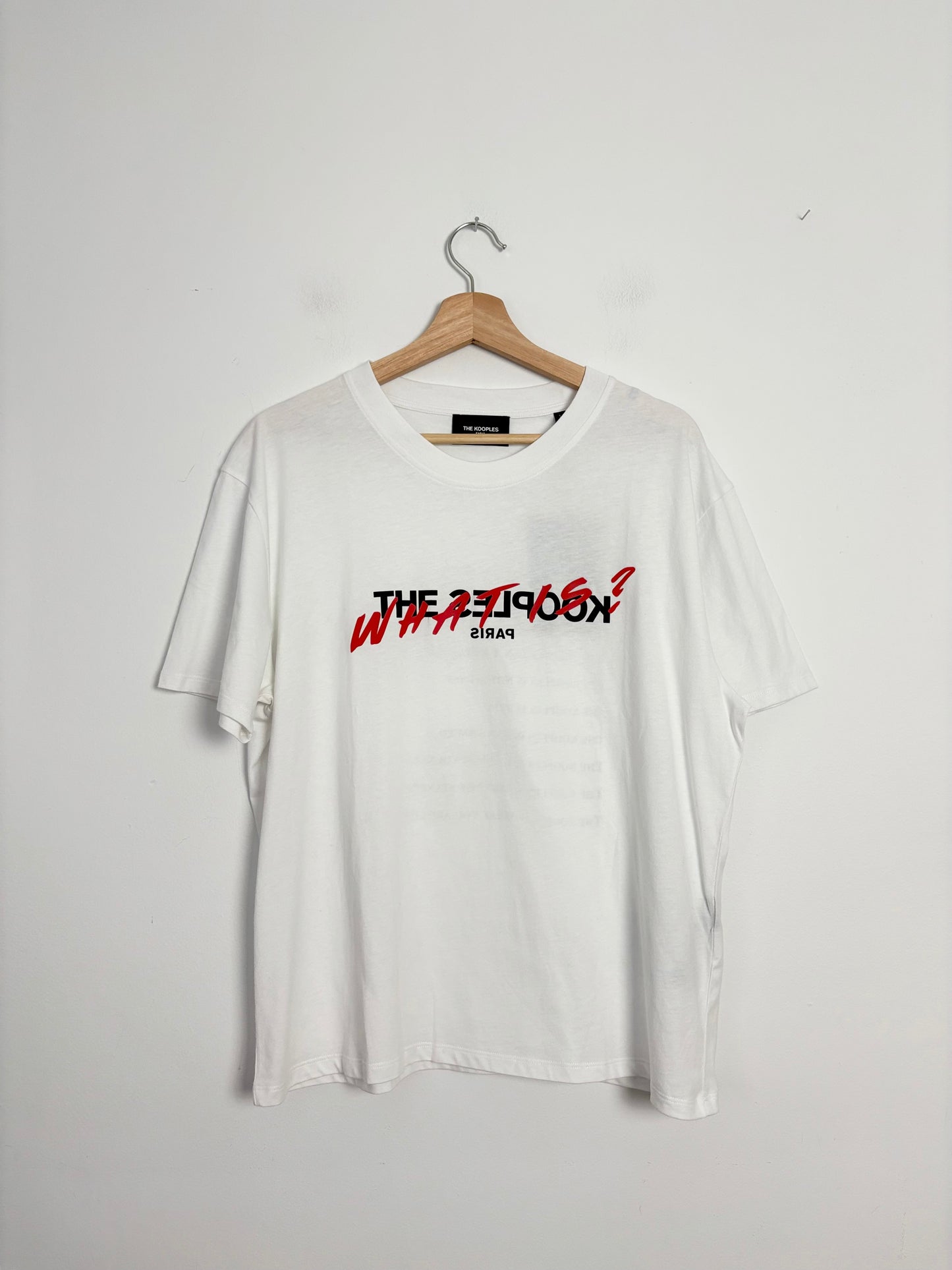 The kooples 'what is' logo printed tee M/L