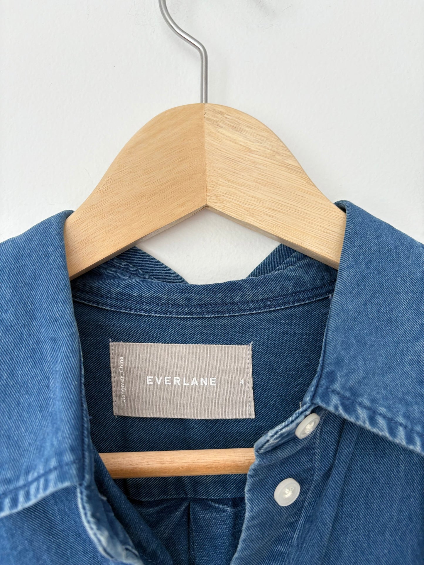 Everlane denim shirt dress S/M