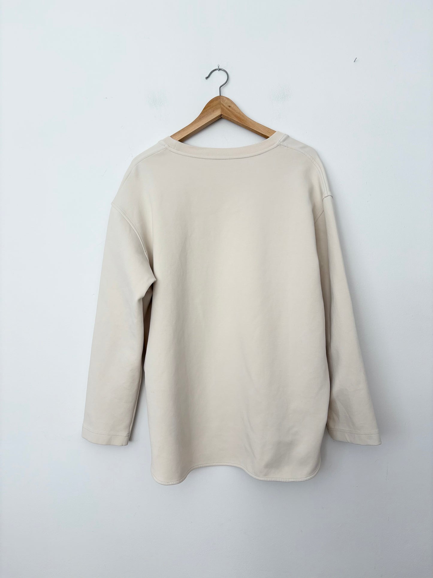 Arket round hemline crewneck sweater M/L