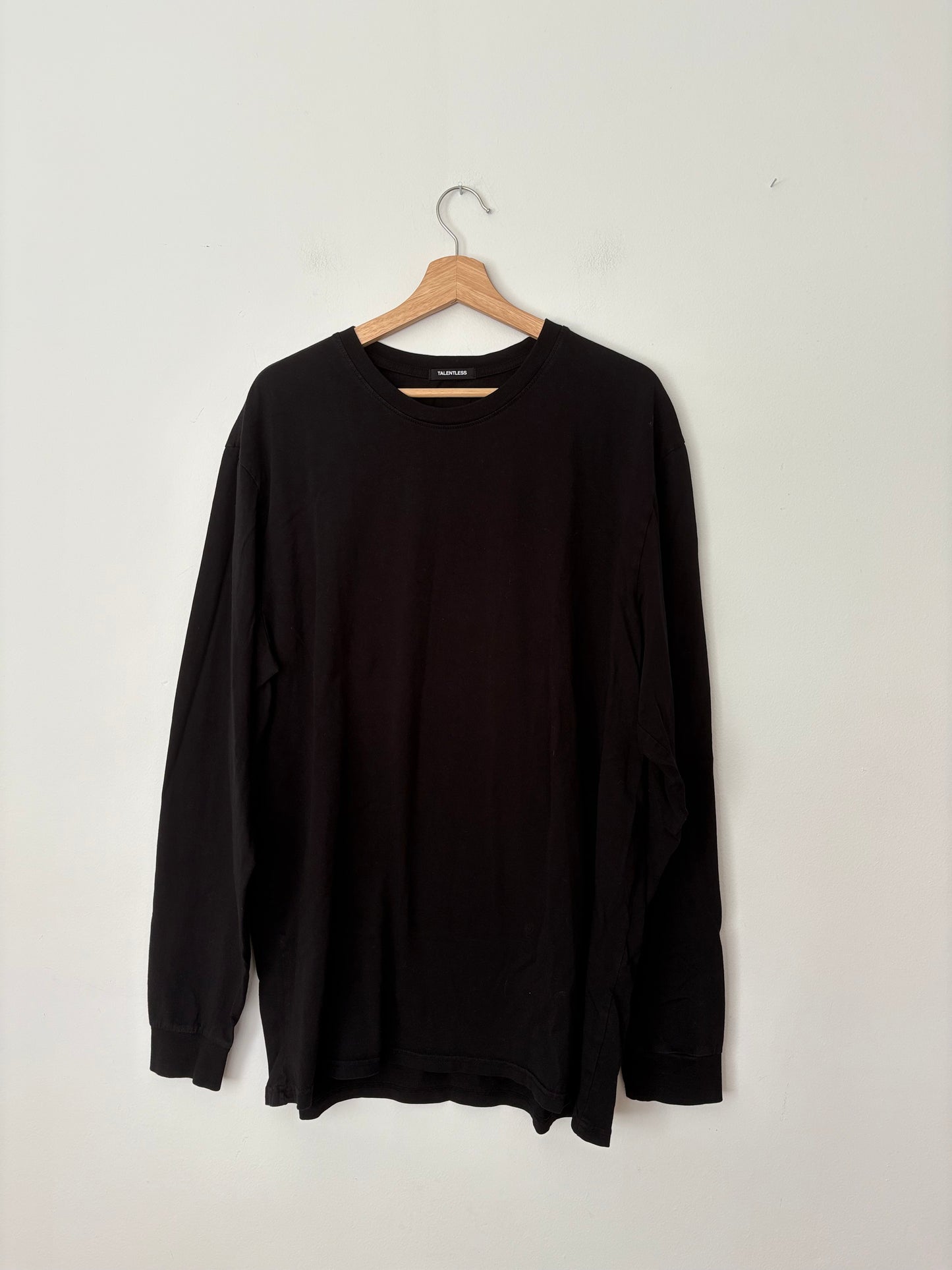 T-shirt noir à manches longues Talentless XXL