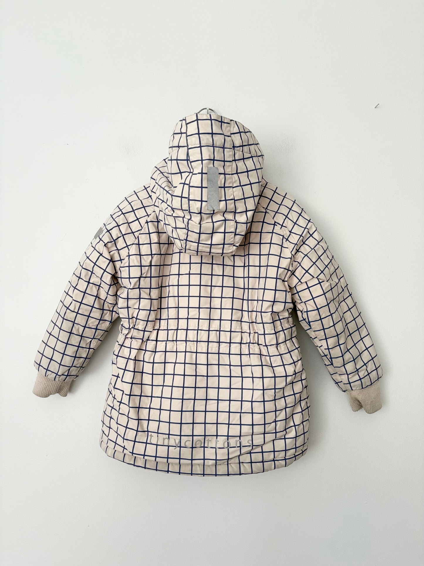 Tiny cottons checkered pink coat 4Y