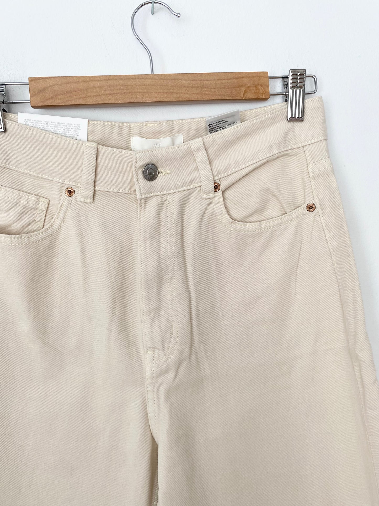 H&M high waist wide leg pants W28