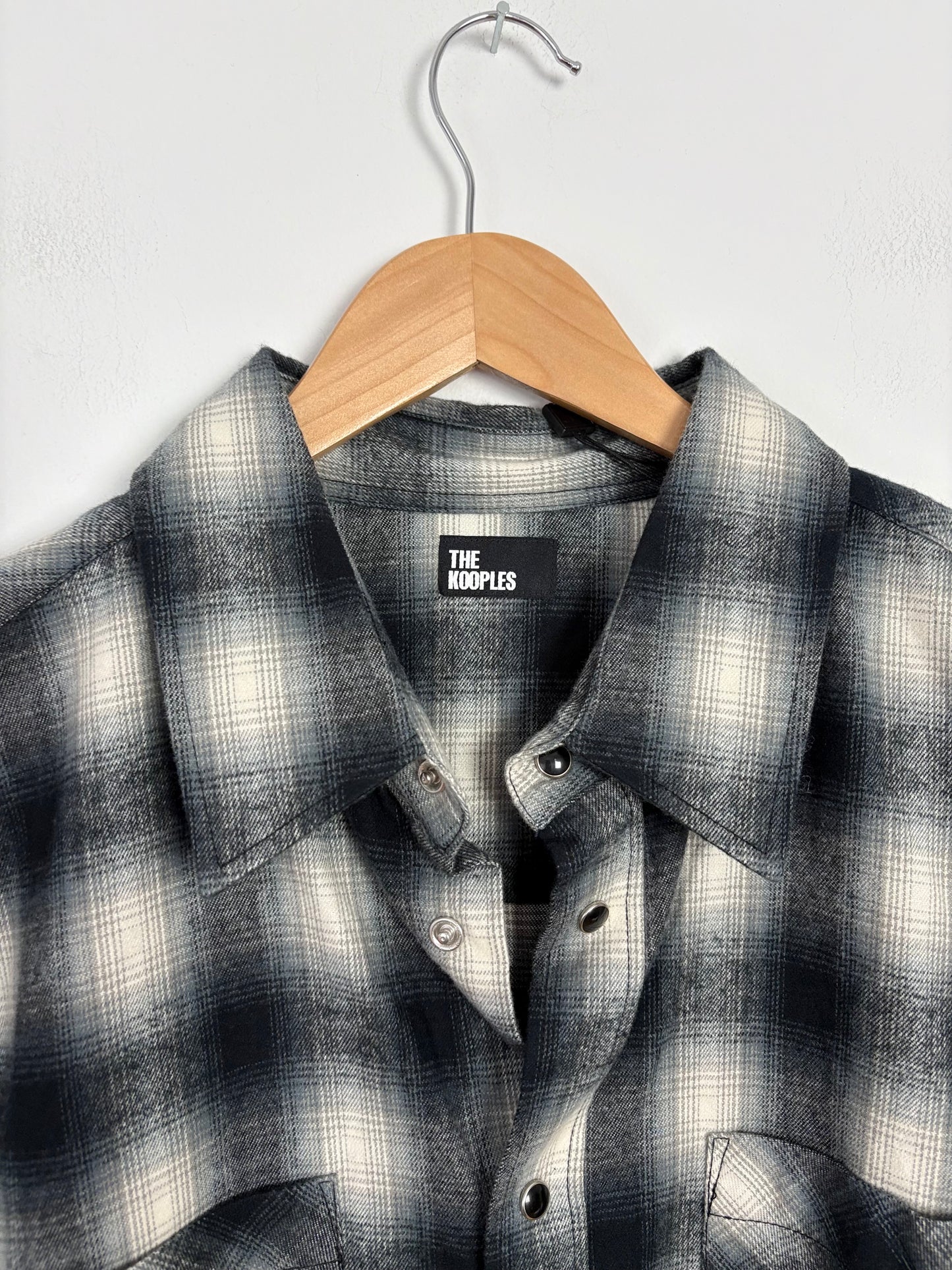The kooples flannel plaid overshirt L/XL