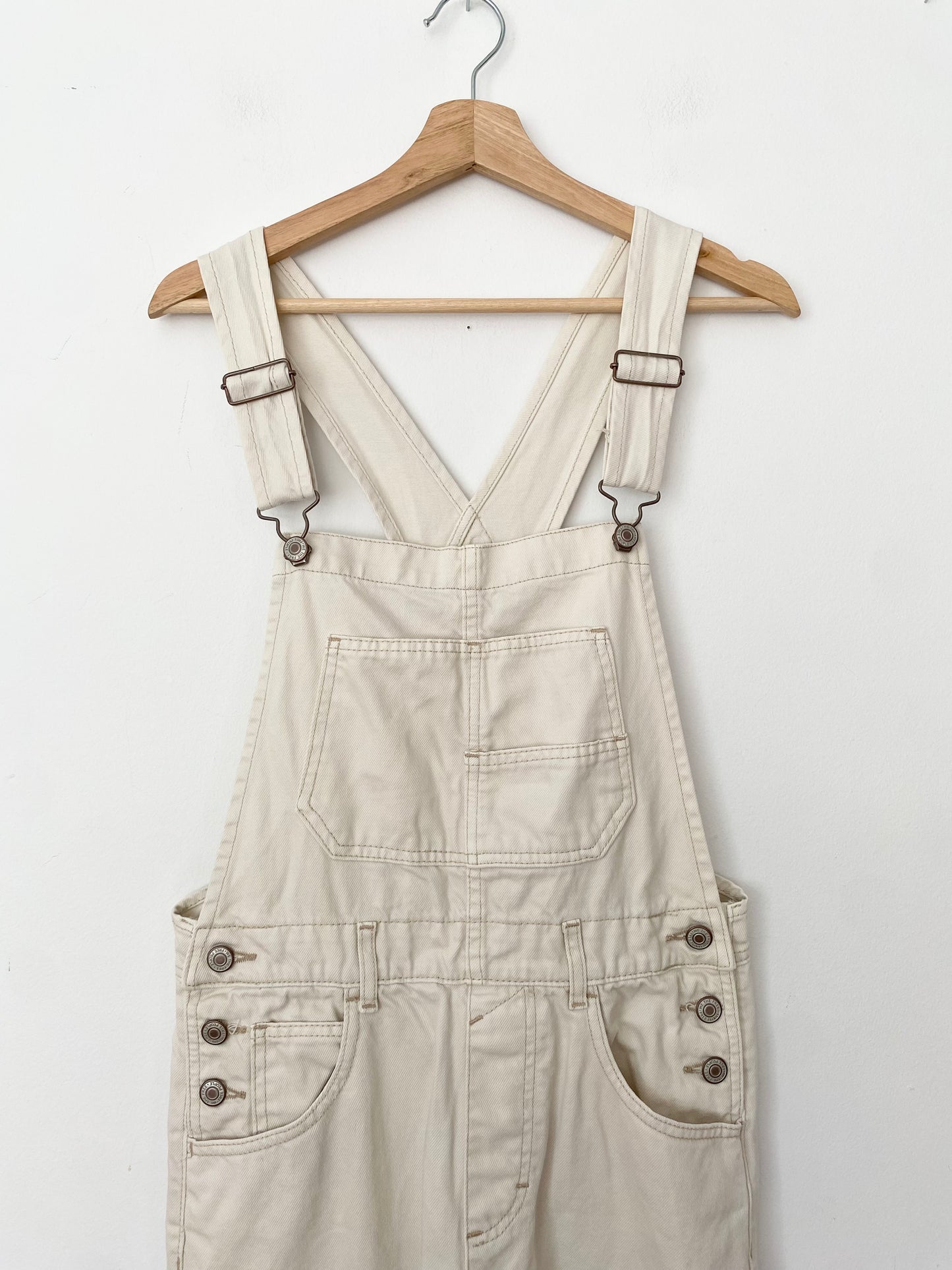 Salopette en jean blanche Free People XS/S