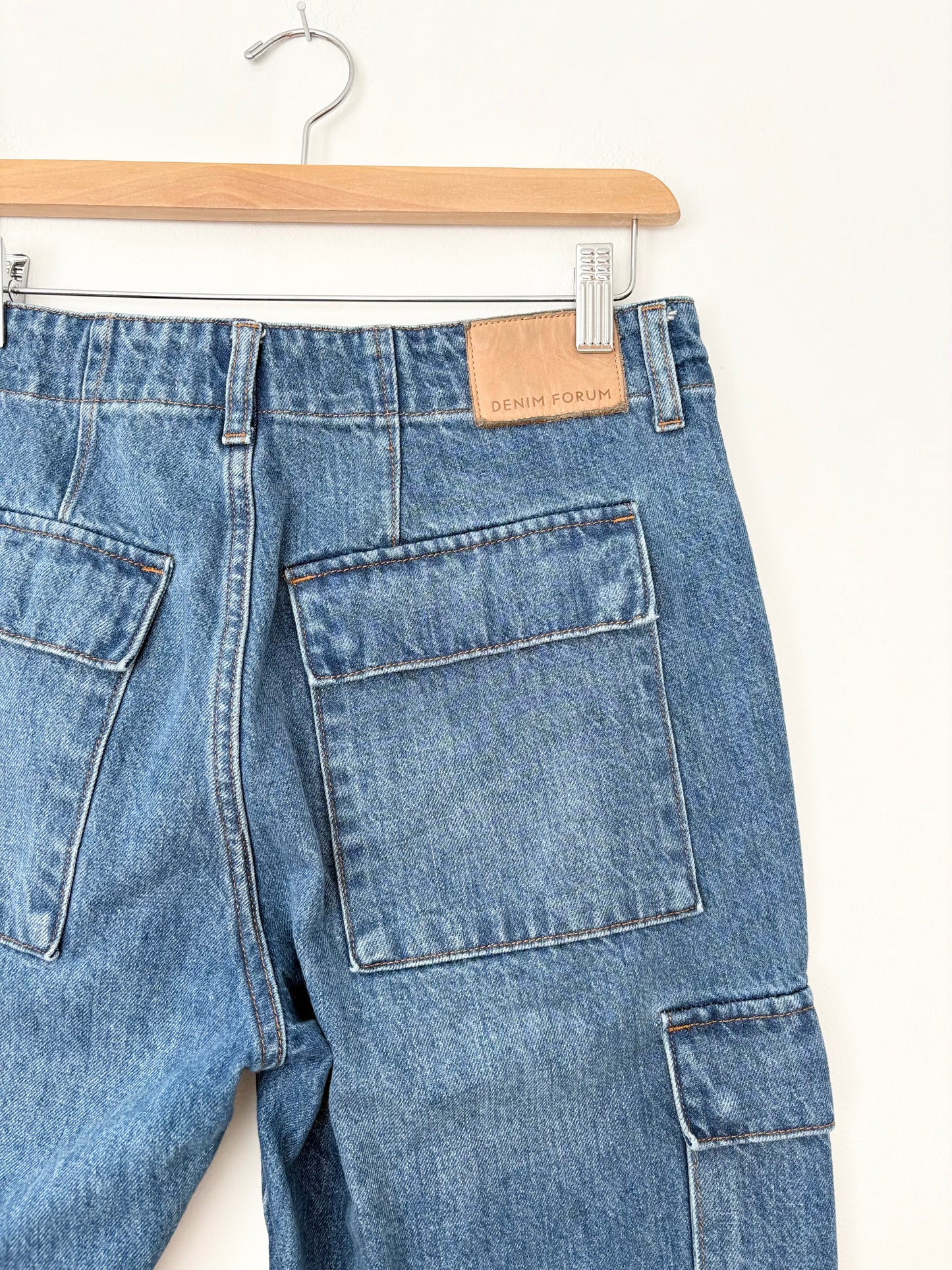 Denim Forum 90's Edie low rise cargo jeans W28