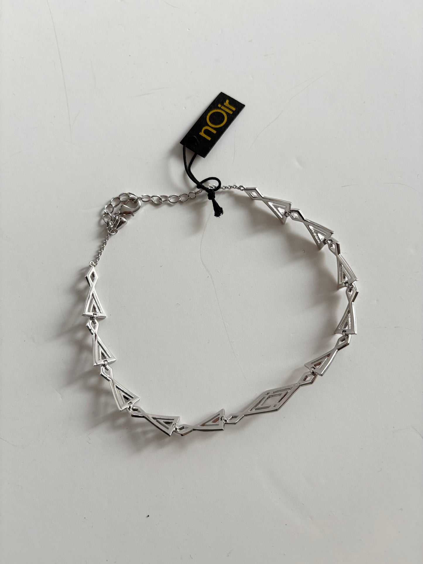 Noir NYC Inca silver choker necklace