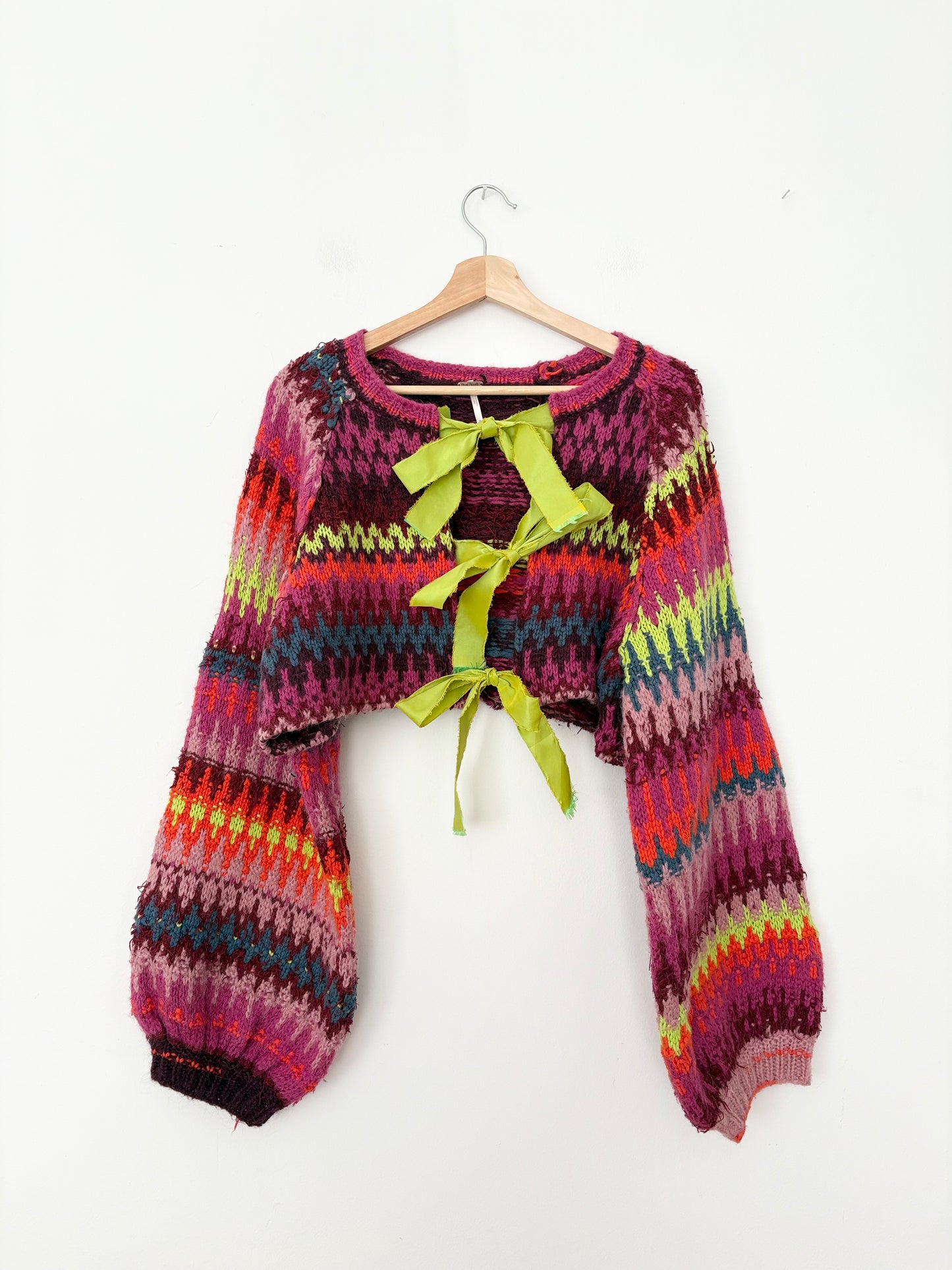 Free People handmade knit set M/L