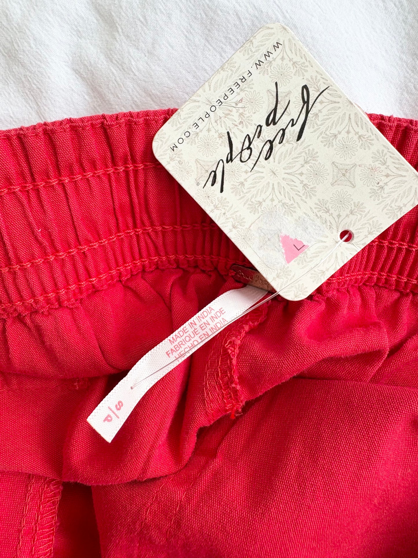 Free People Saylor poplin pull on shorts S/M