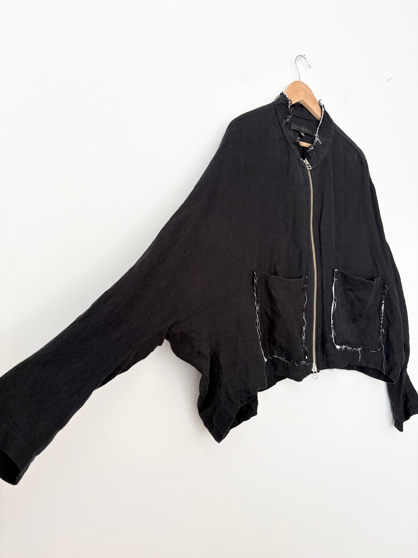 Gilet en lin à bords bruts Veronique Miljkovitch M/L