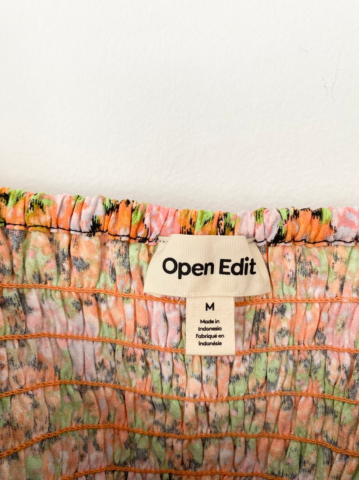 Open edit floral bustier top Medium