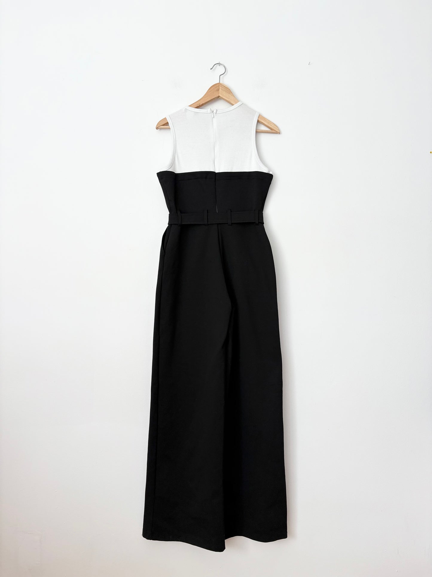 Desigual belted wide leg jumpsuit Large