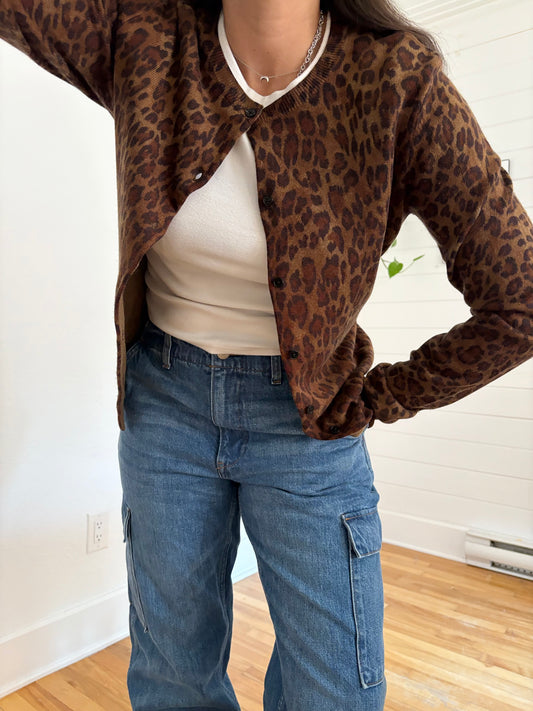 Cardigan Ralph Lauren en mélange de soie et de cachemire XL