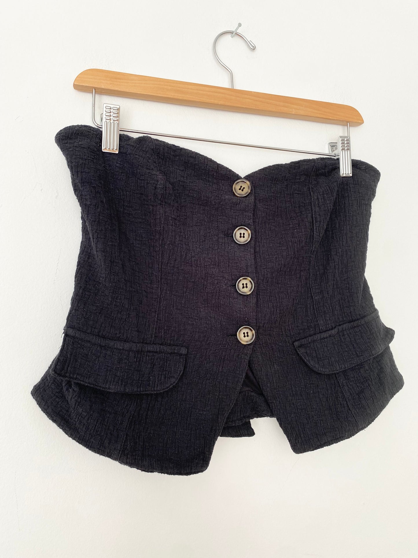 Anthropologie strapless vest stop S/M