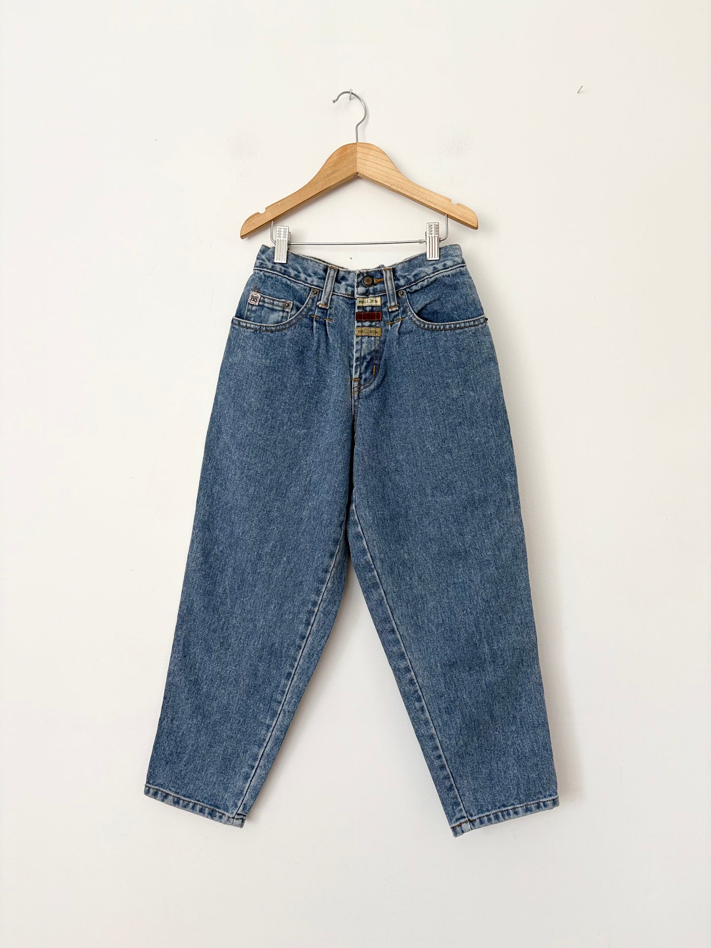 Vintage bugle boy patchwork tapered jeans 7Y
