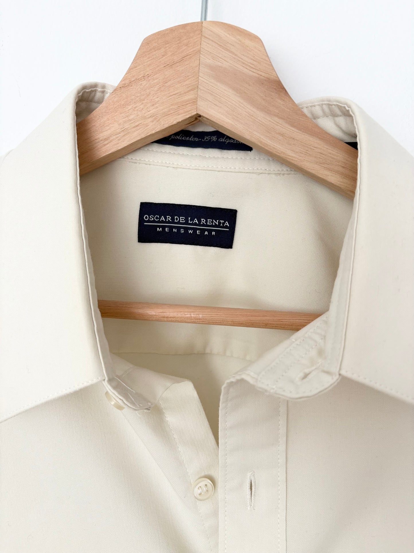 Oscar de la Renta white button down L/XL