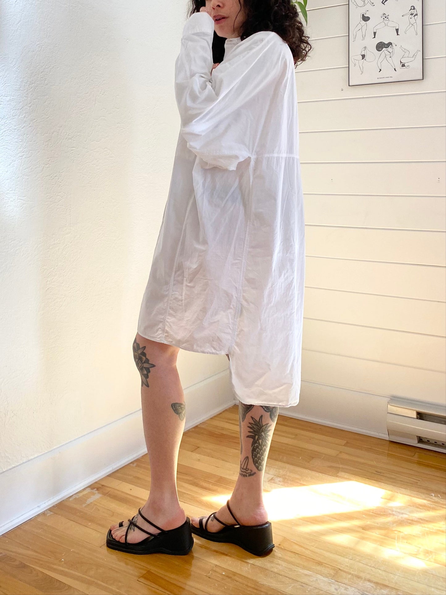 Acne Studios Siva soft pop shirt dress M/L