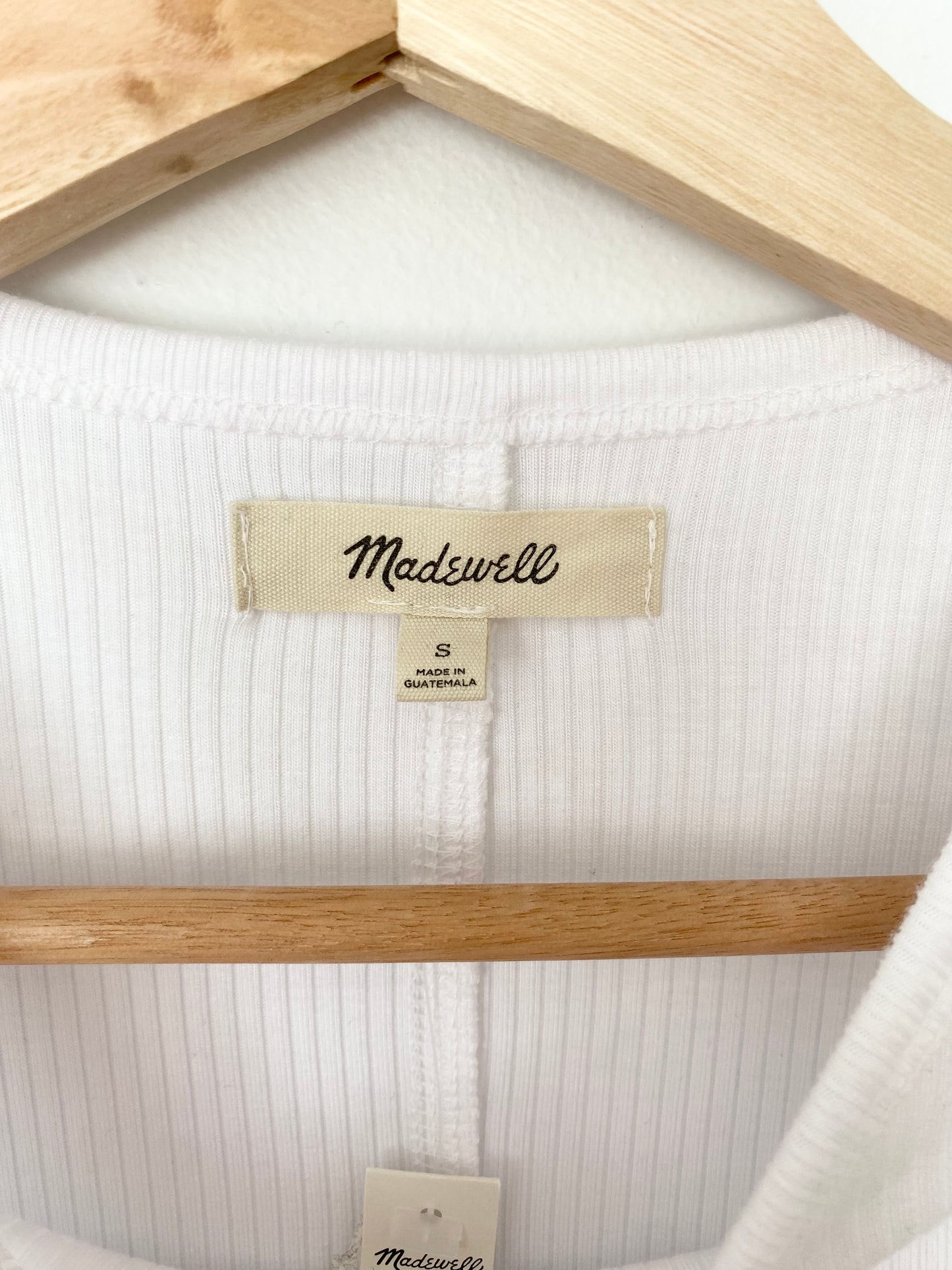 Madewell drapey rib tee S/M