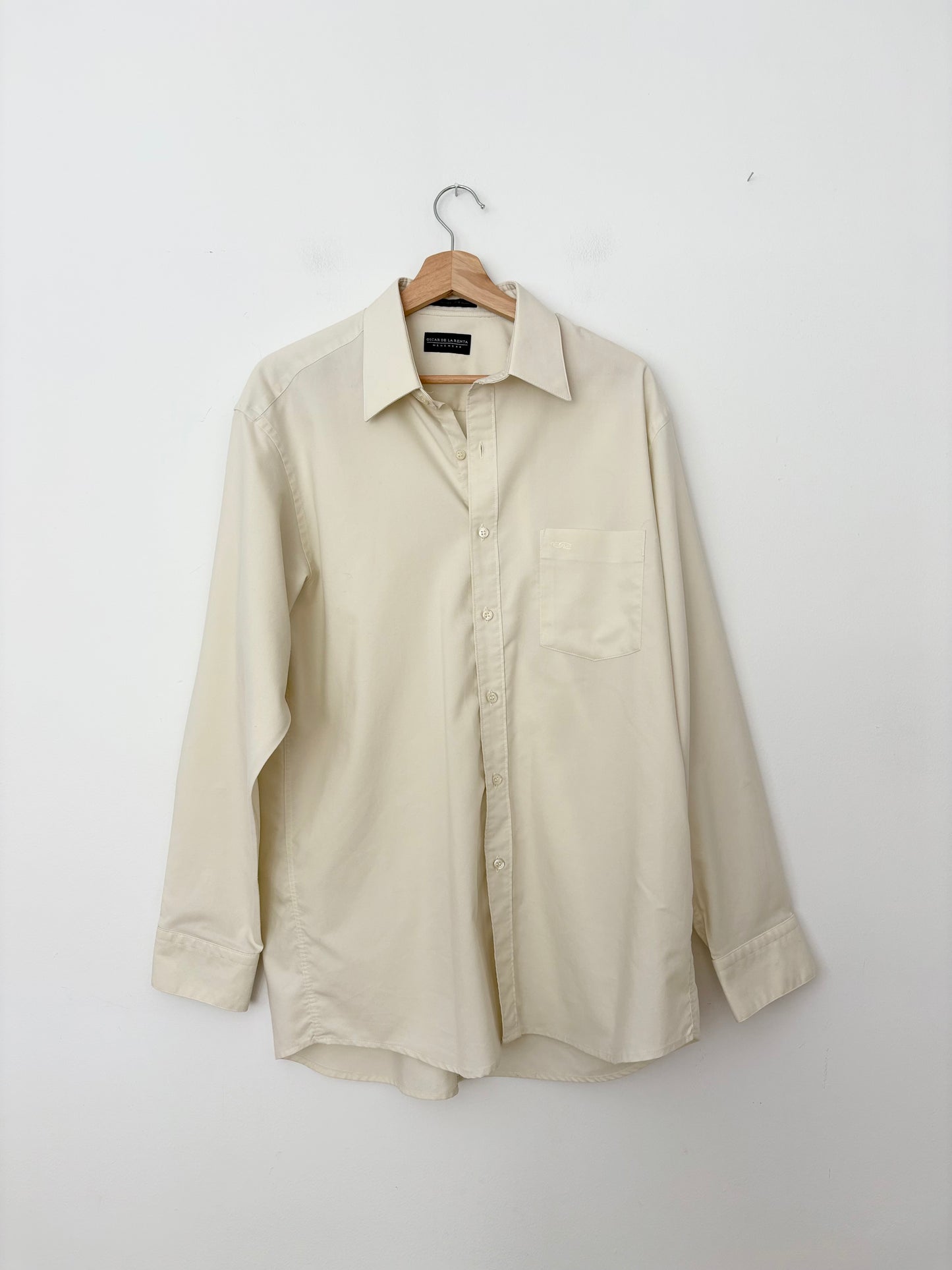 Oscar de la Renta white button down L/XL