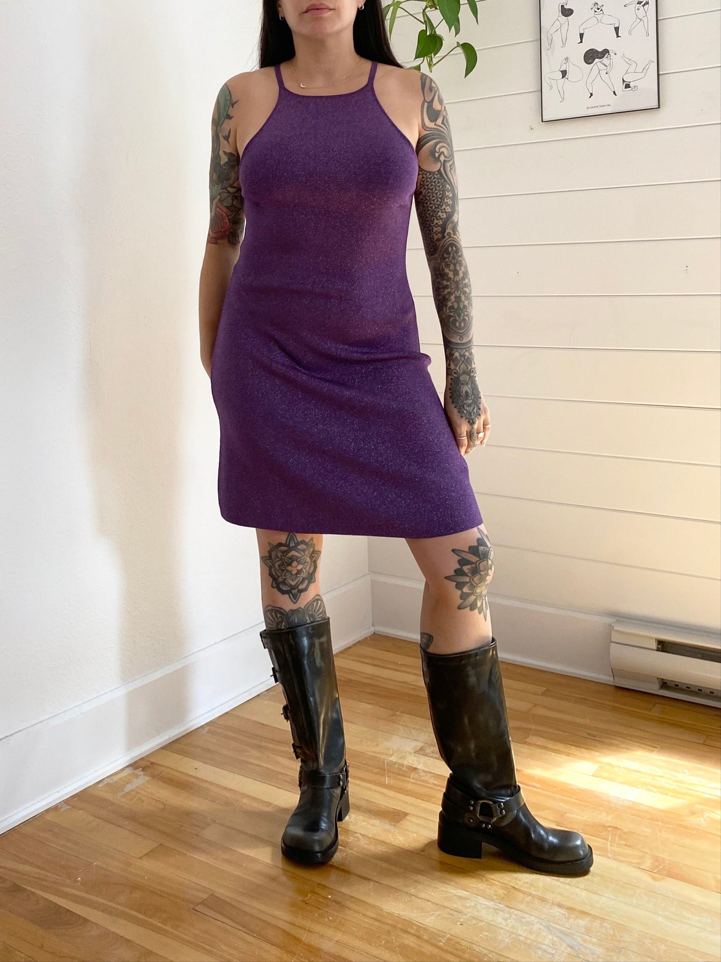 Robe licou métallisée Maje Rouliana L/XL