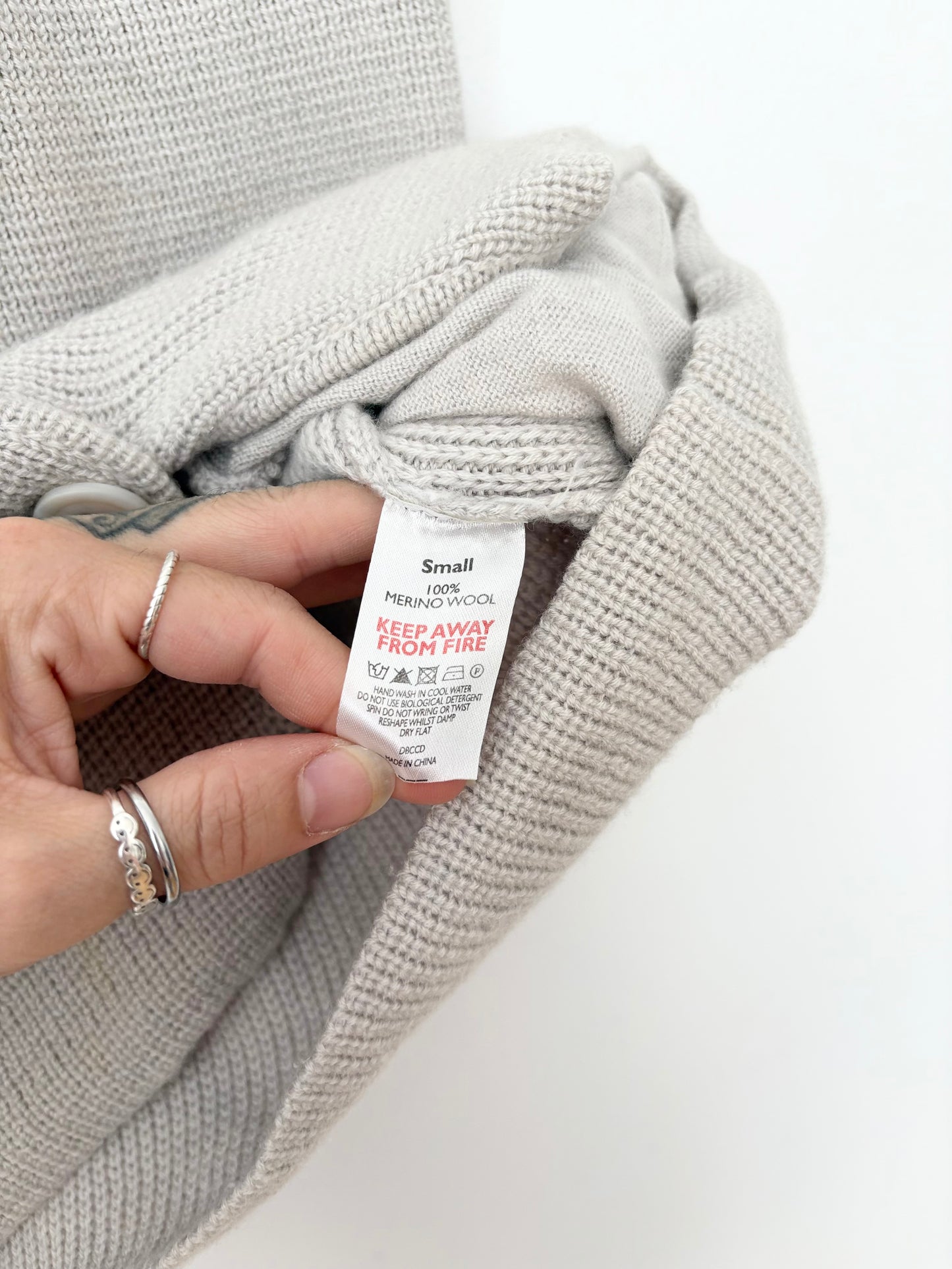 The white company merino wool sleeveless cardigan Small