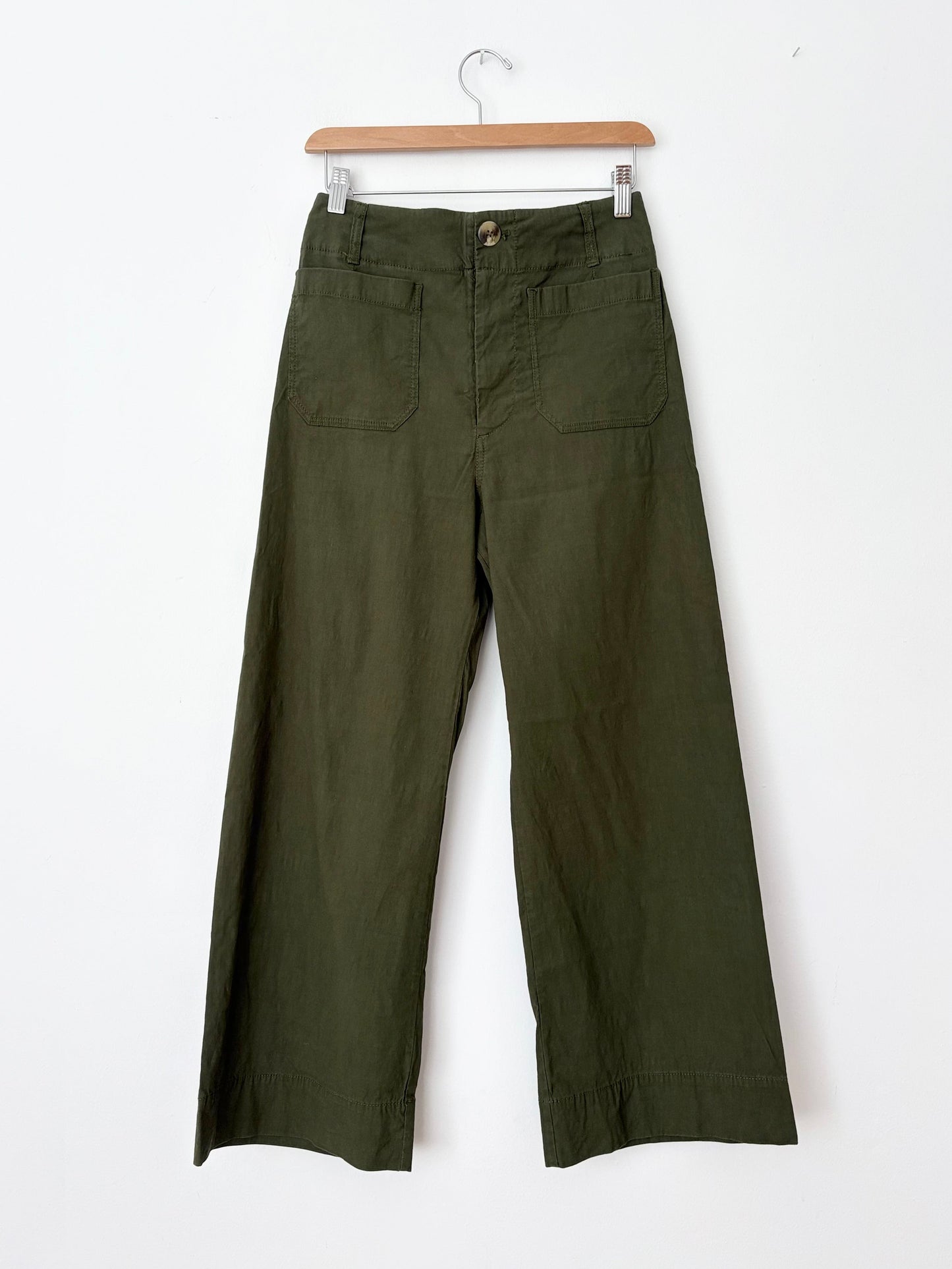 Anthropologie Maeve the Colette magic fabric wide leg pants W27