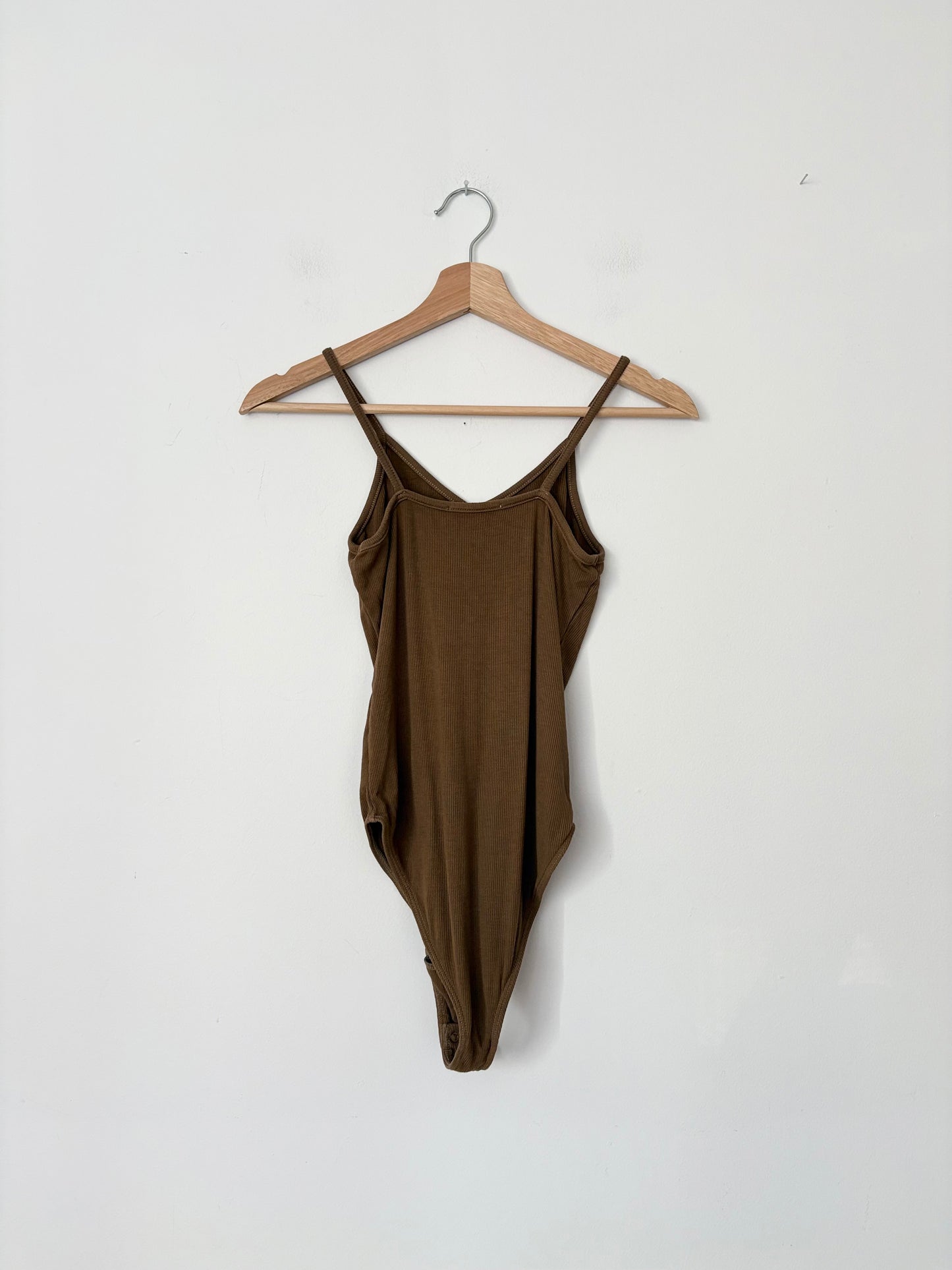 Agolde spaghetti ribbed bodysuit Small