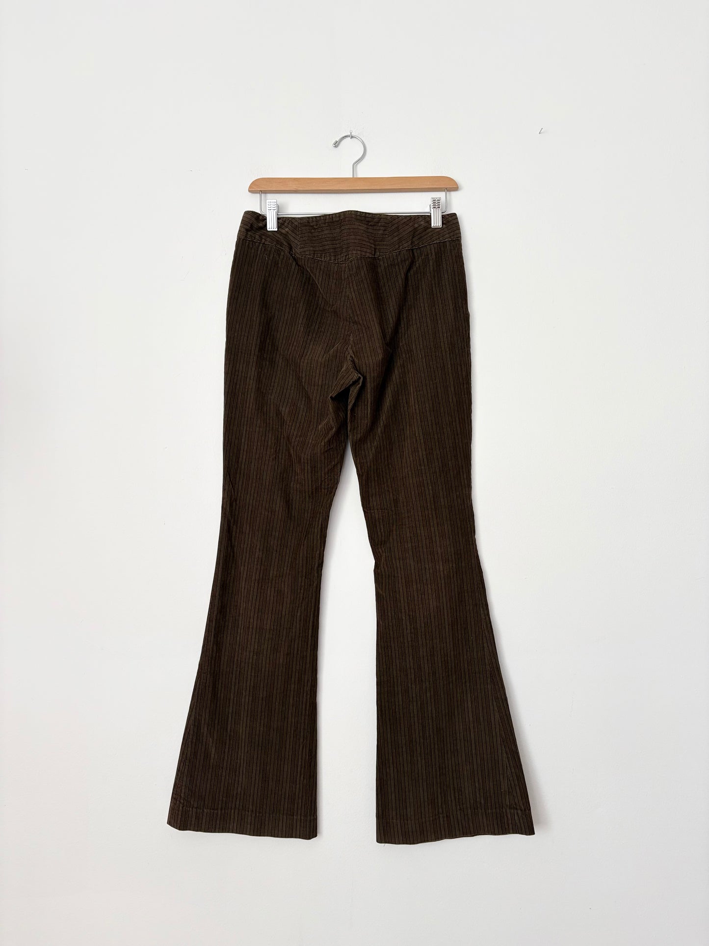 Pantalon évasé taille basse Diane Von Fustenberg Y2K, taille S/M