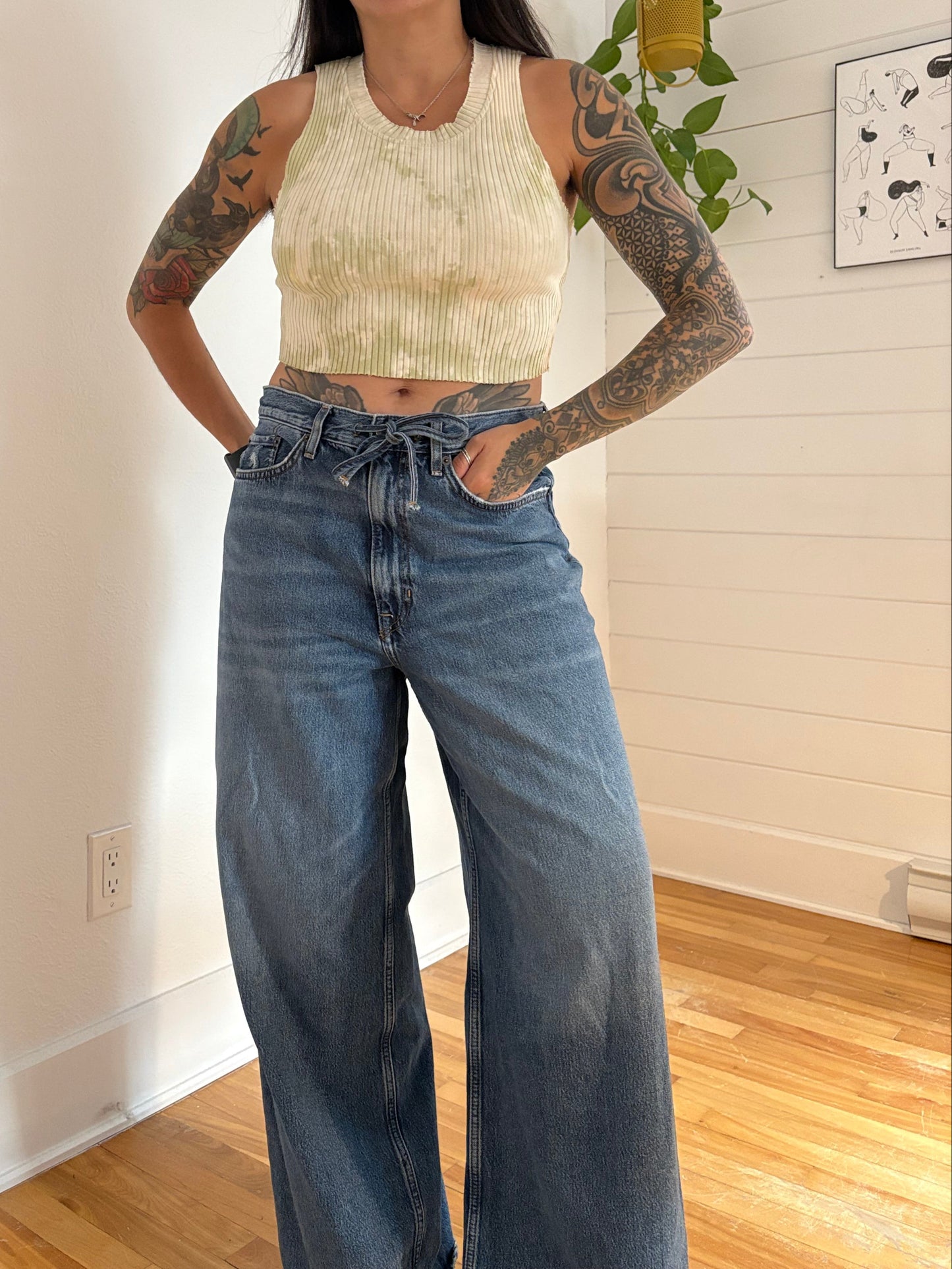 Cotton citizen Ibiza crop tank top Small
