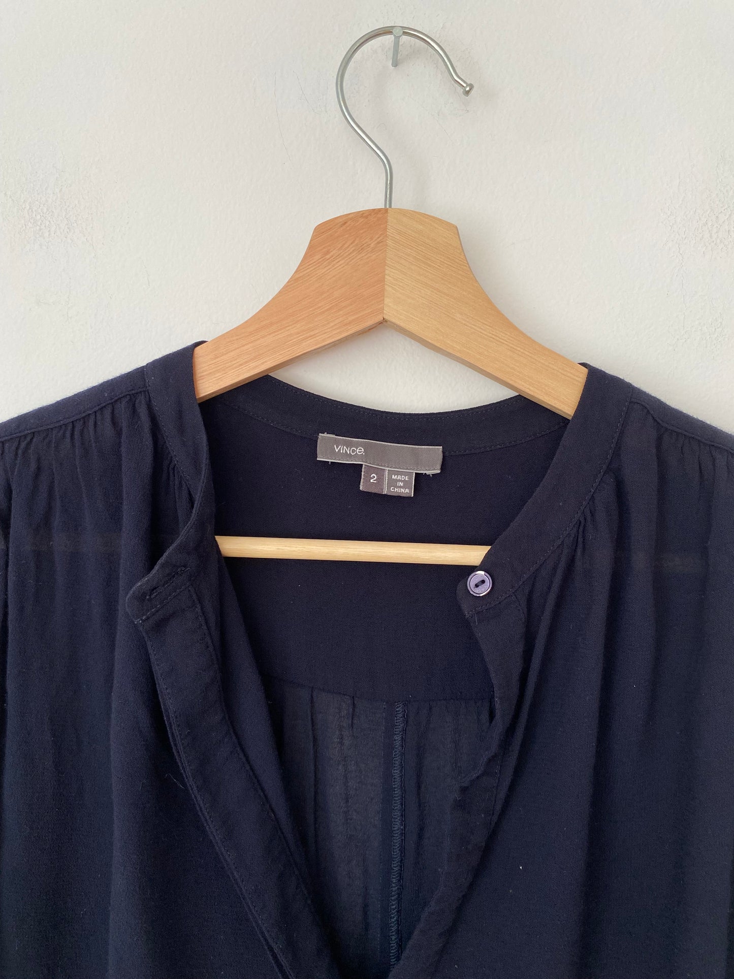 Chemisier fluide semi-transparent Vince Small