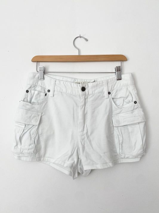 Alice + Olivia Cay low rise cargo shorts Medium