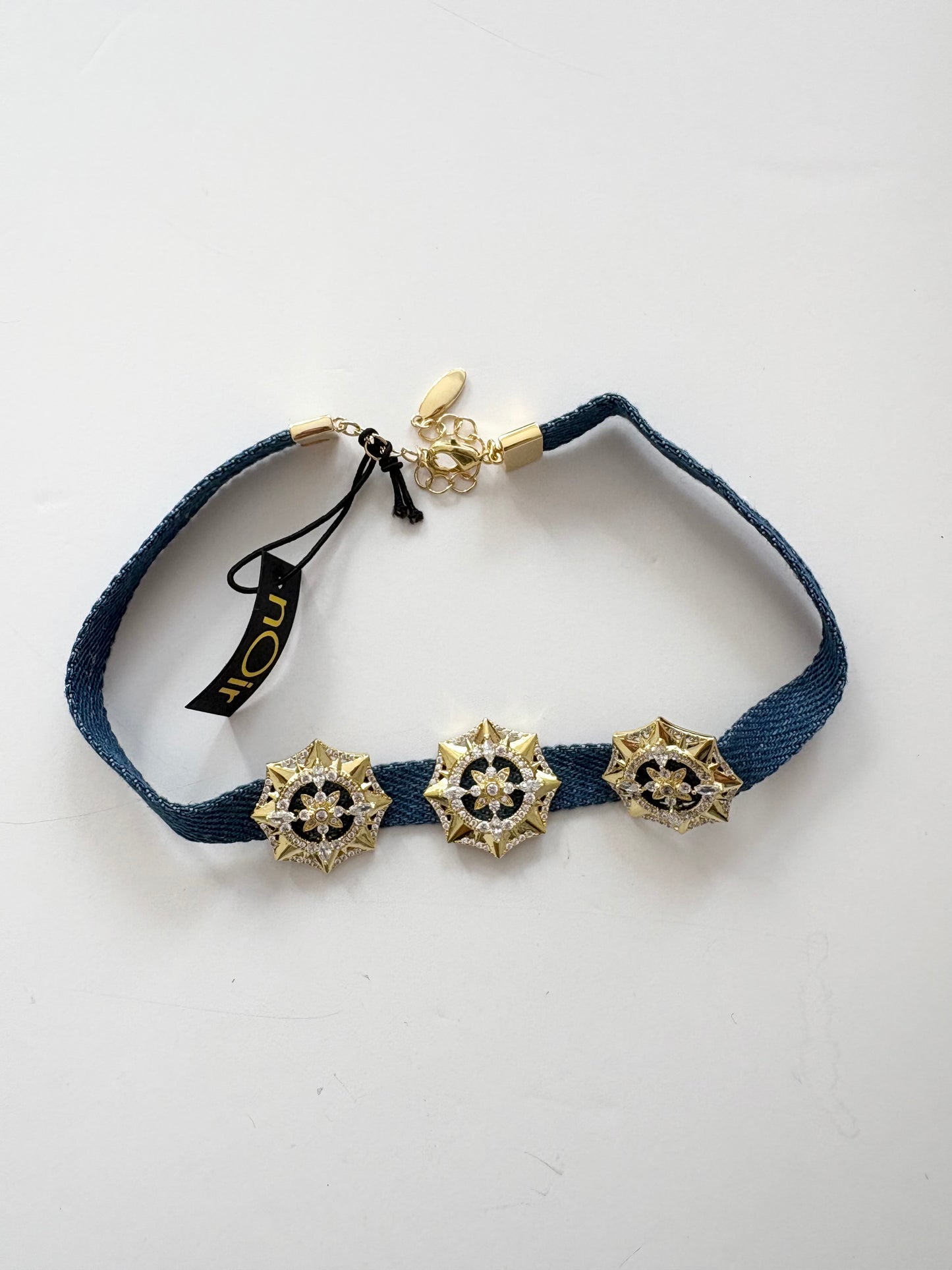 Noir NYC Irene denim choker