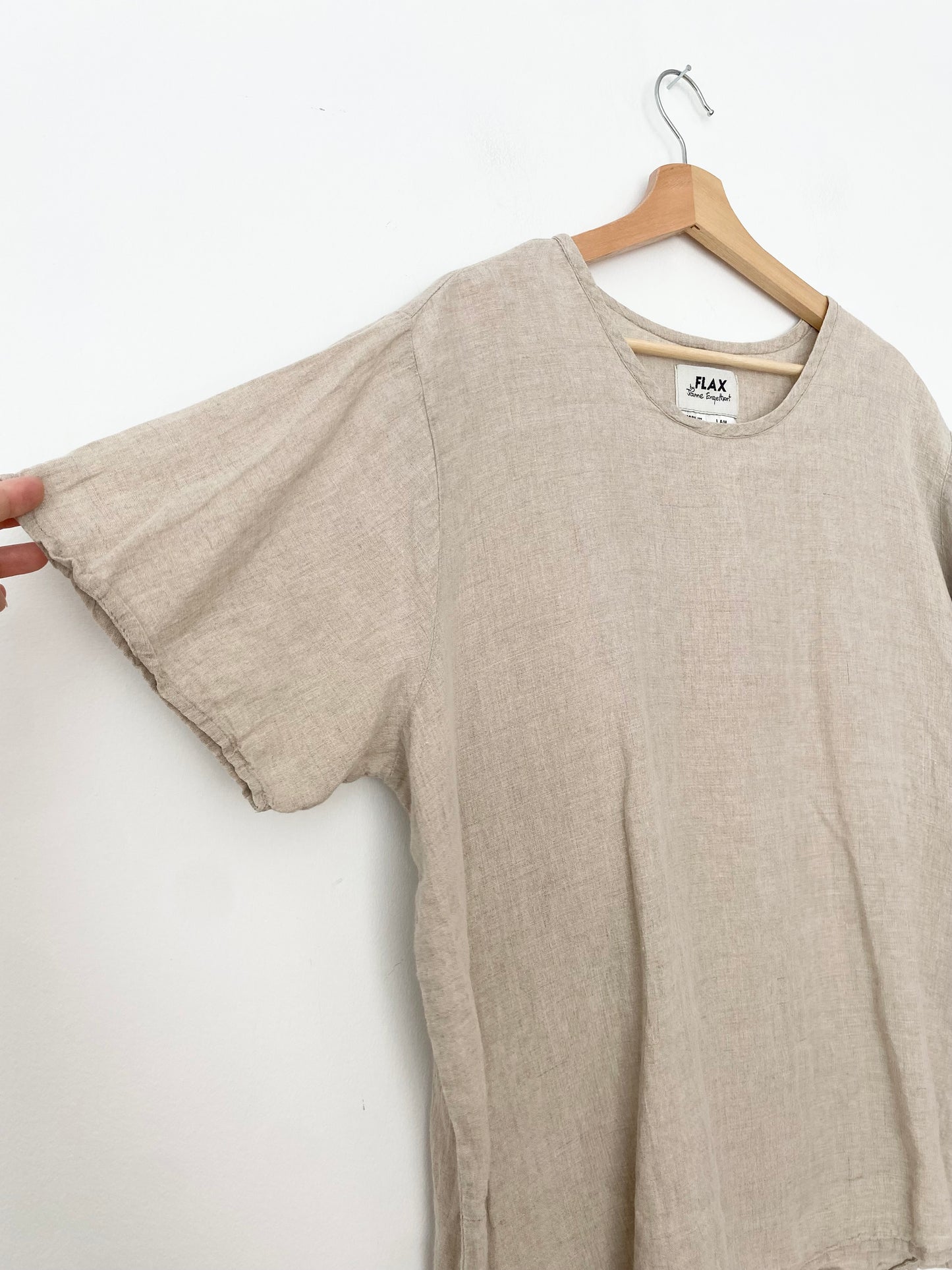 FLAX linen boxy tee L/XL
