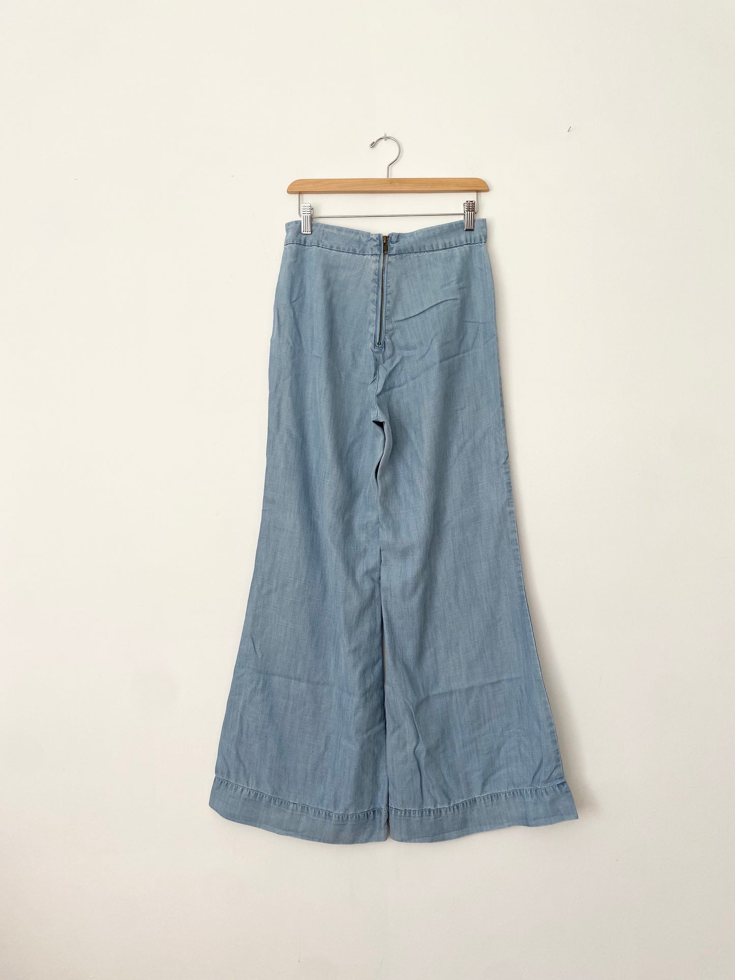 Pantalon large en chambray Akira W28