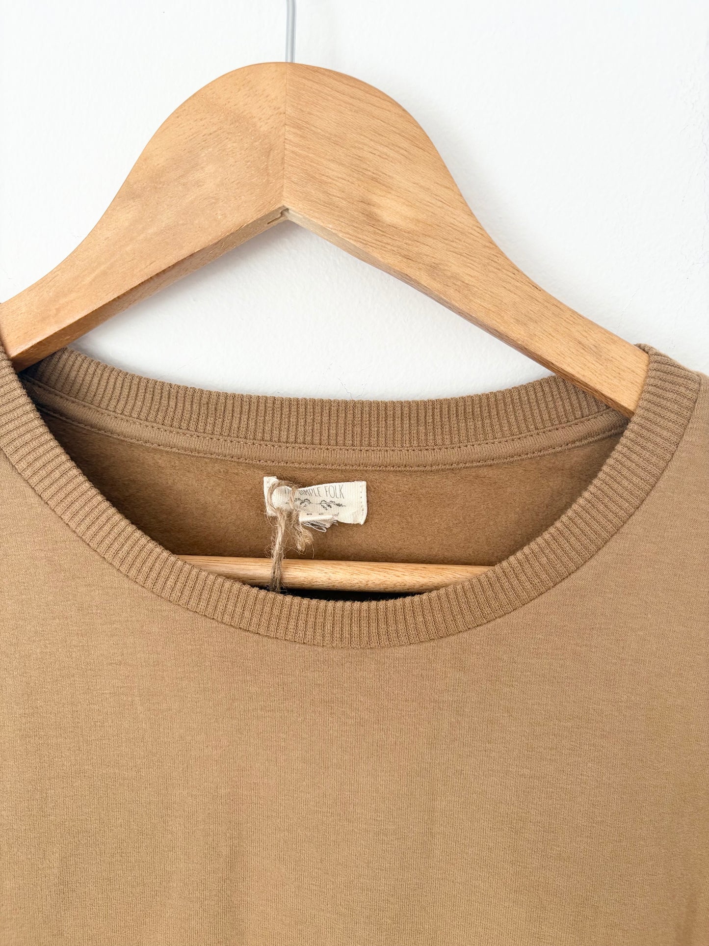 The simple folk oversized sweater dress in camel *Multiple sizes*