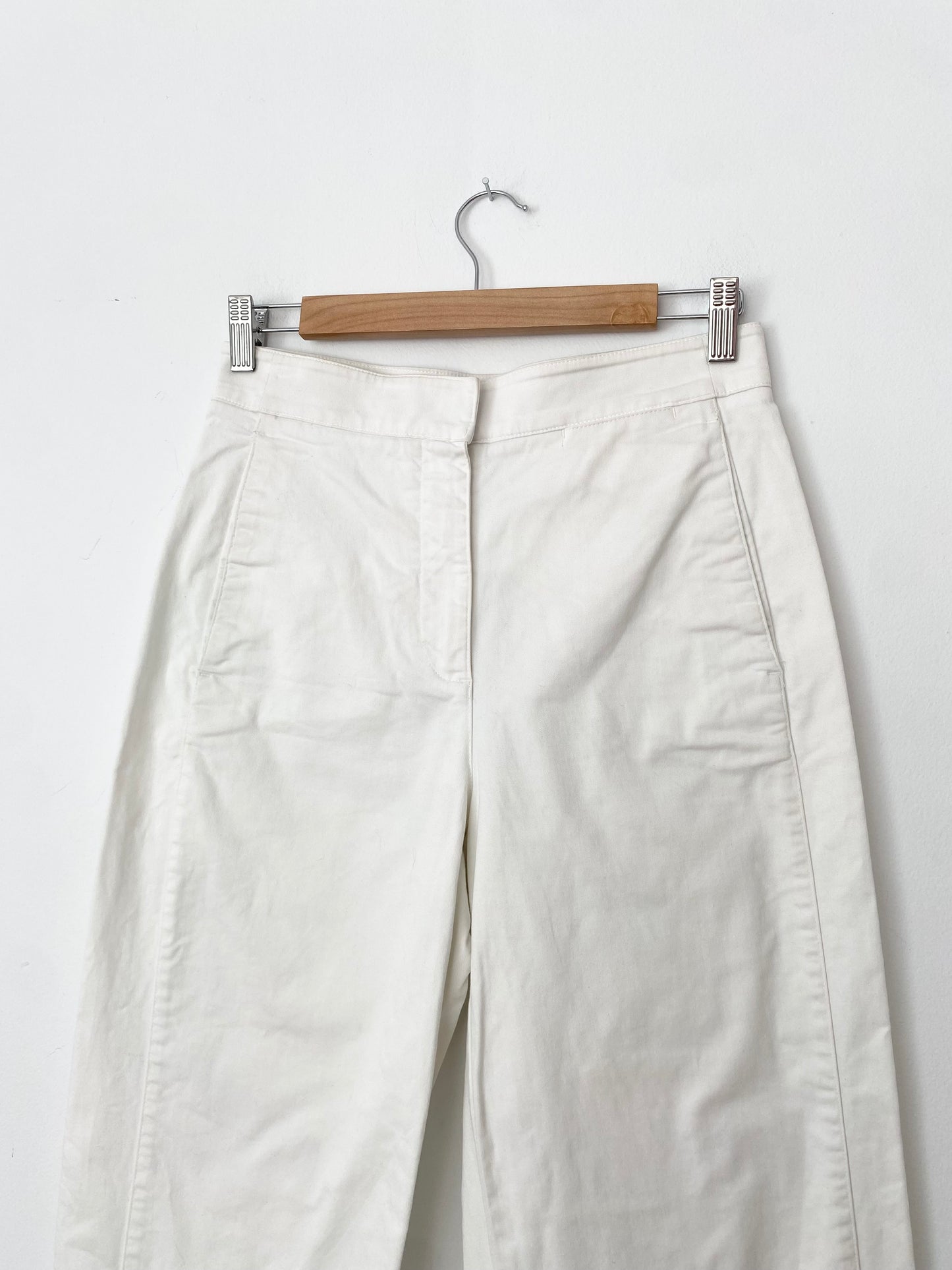 Pantalon blanc à jambes larges Babaton Walsh Small