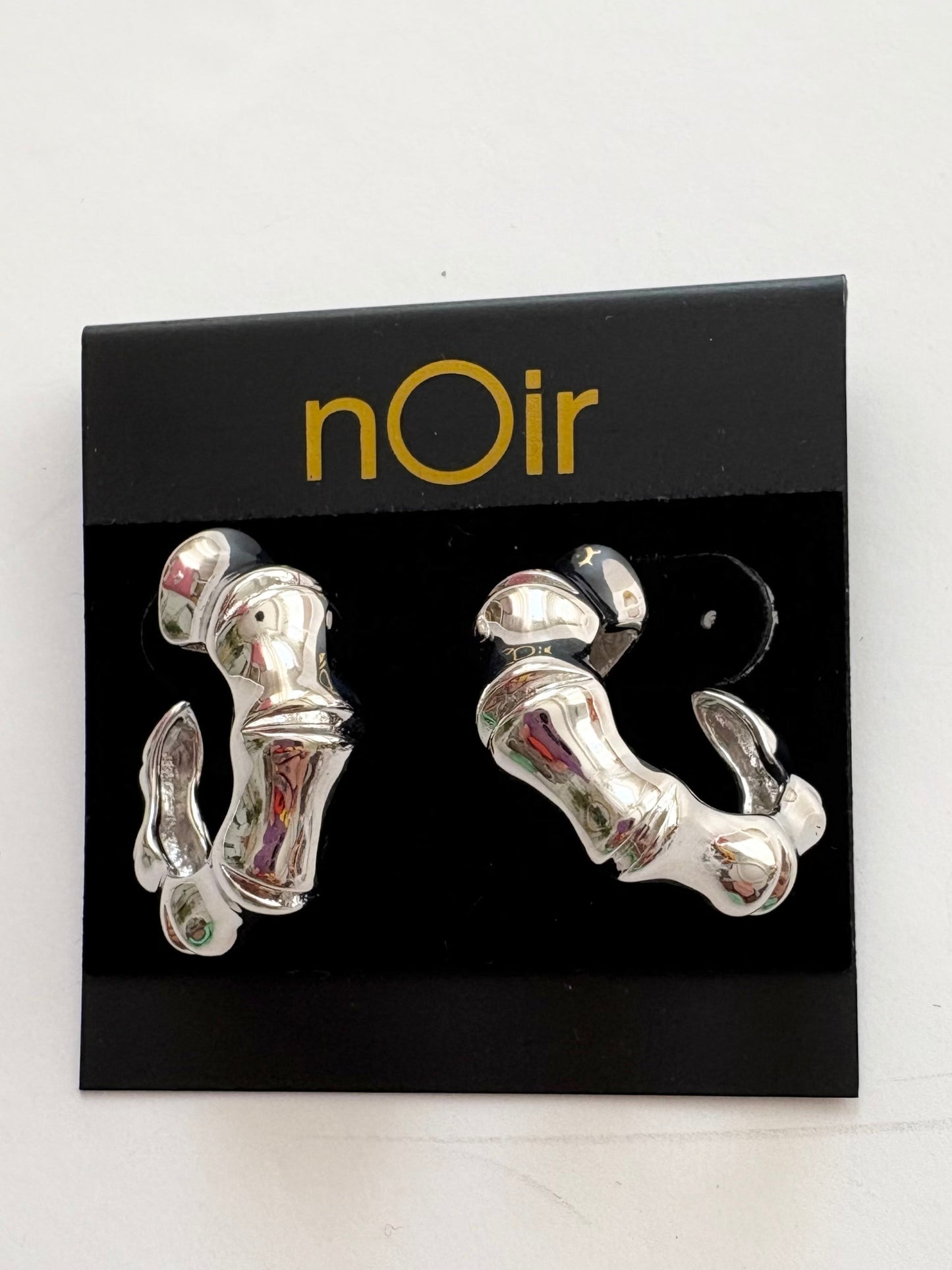 Noir NYC bamboo taper earrings