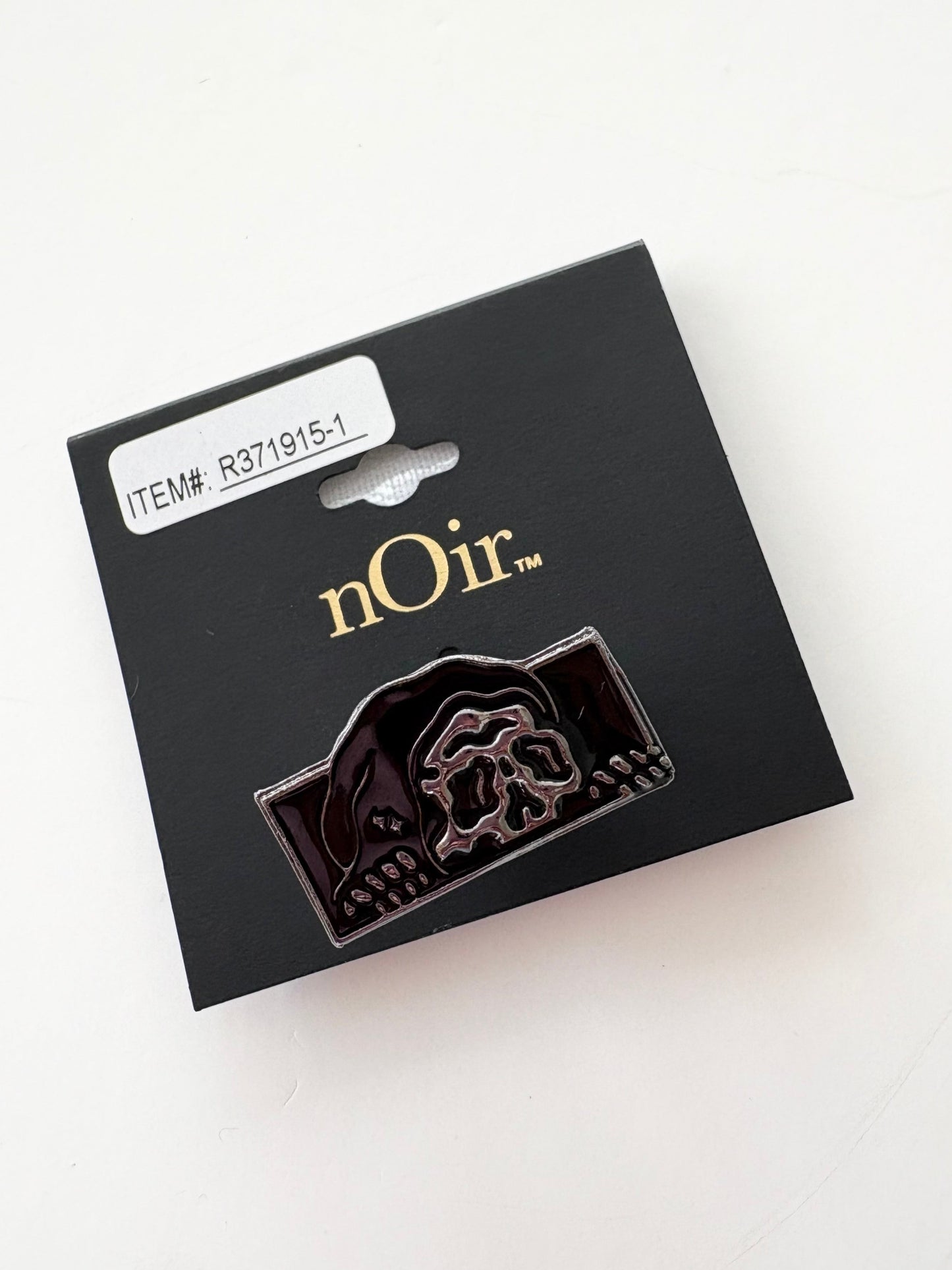 Bague Gunmental Reaper de Noir NYC