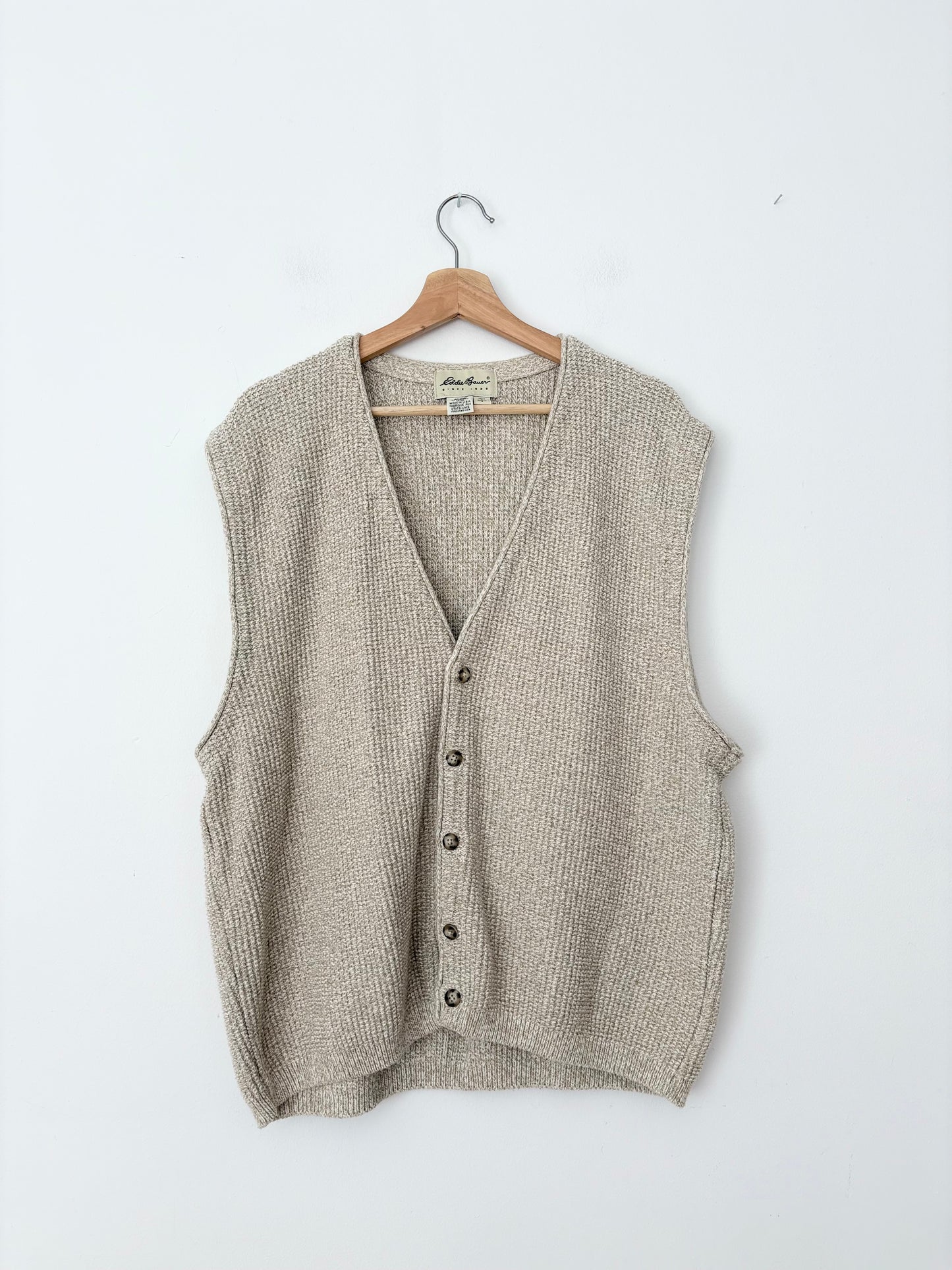 Vintage Eddie Bauer waffle knit vest L/XL