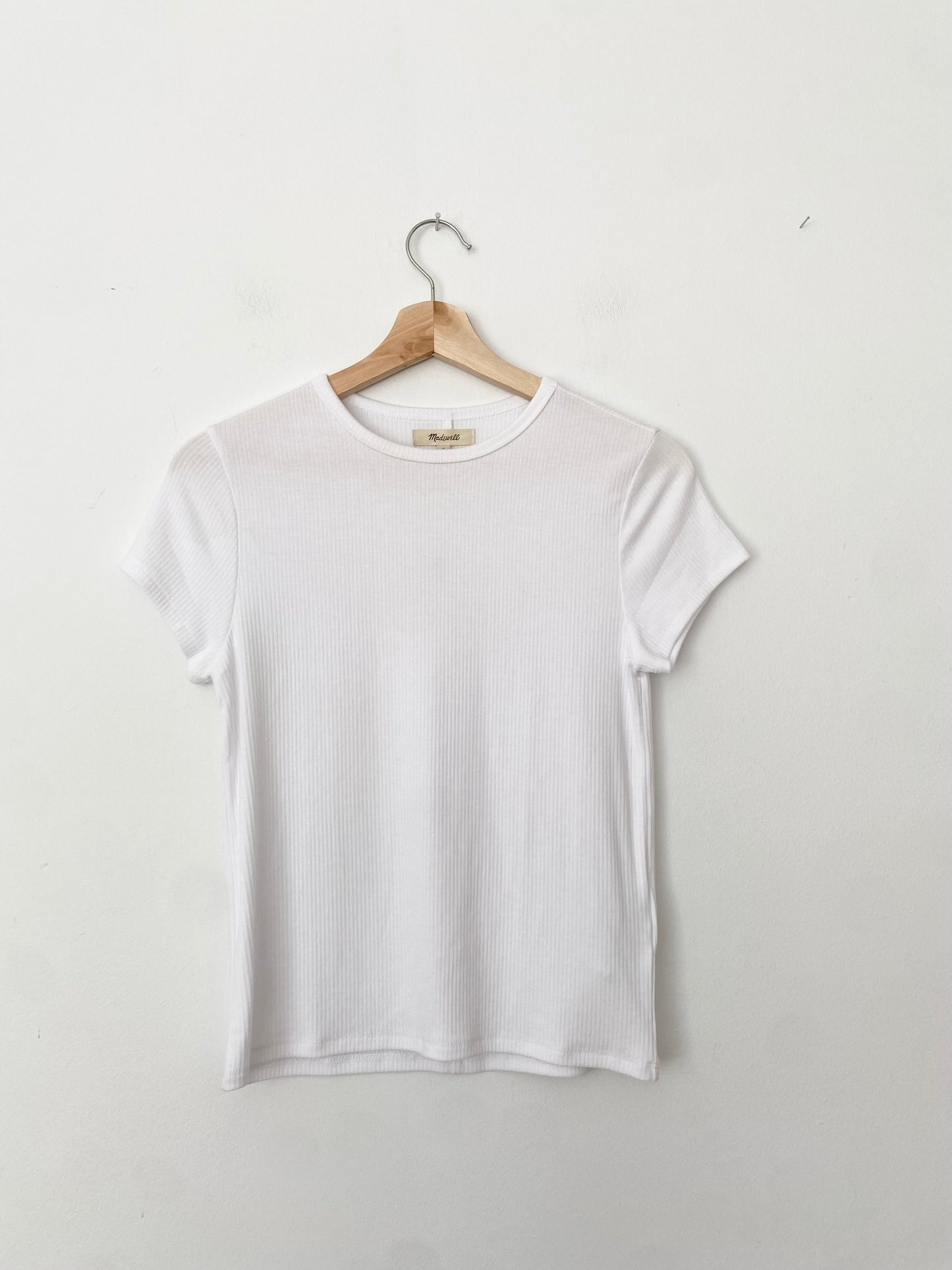 Madewell drapey rib tee S/M