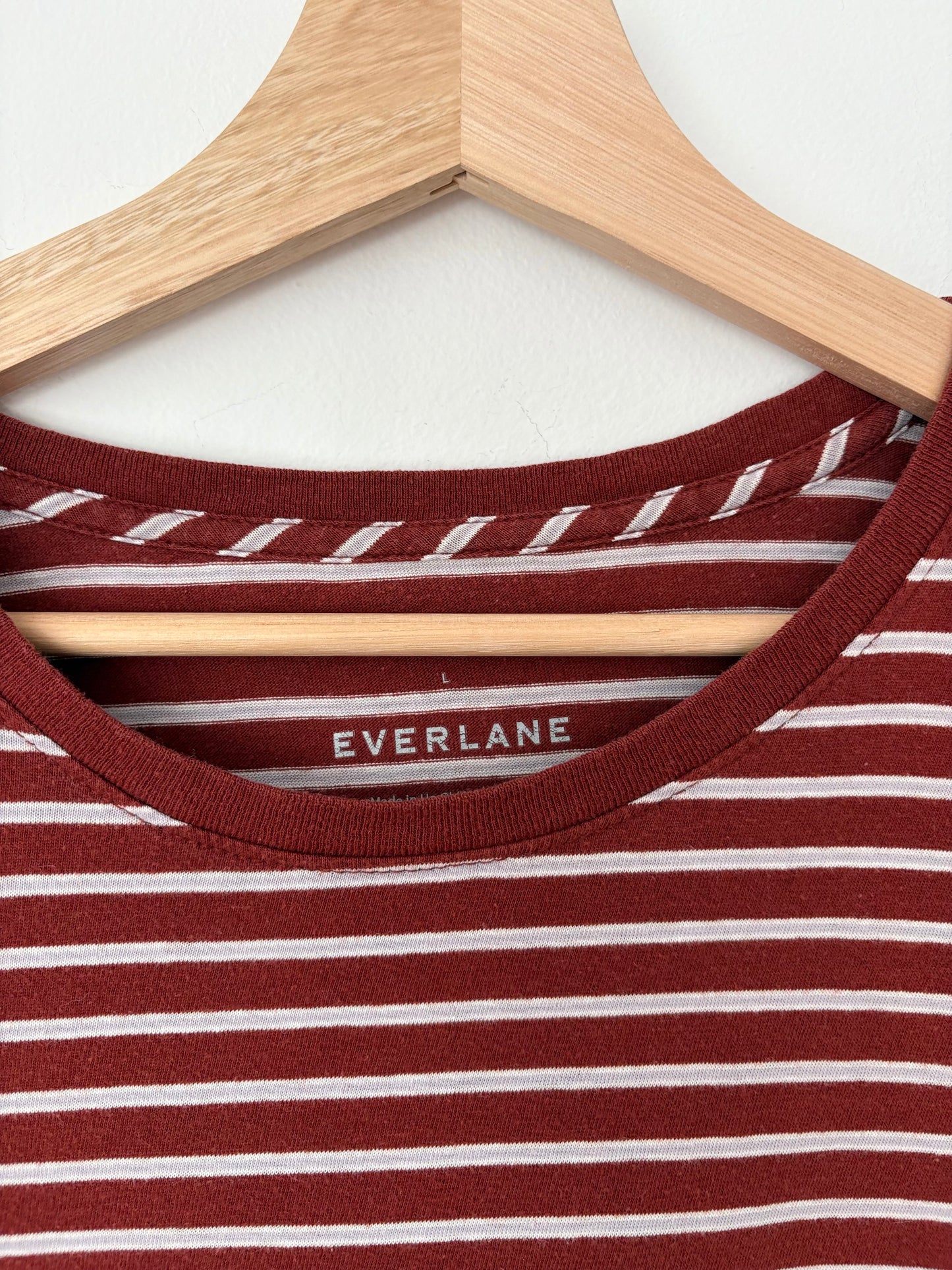 Everlane stripe basic tee Large