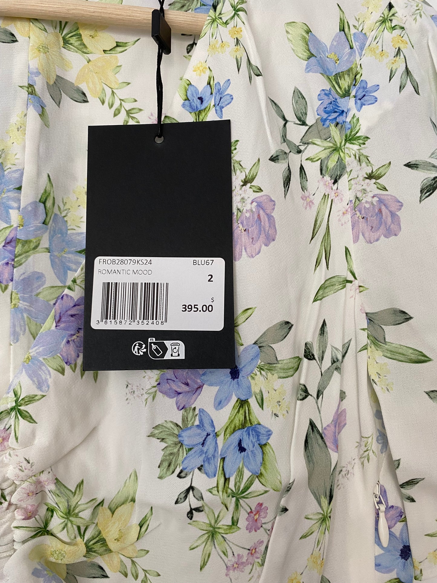 The kooples floral print shirred mini dress S/M