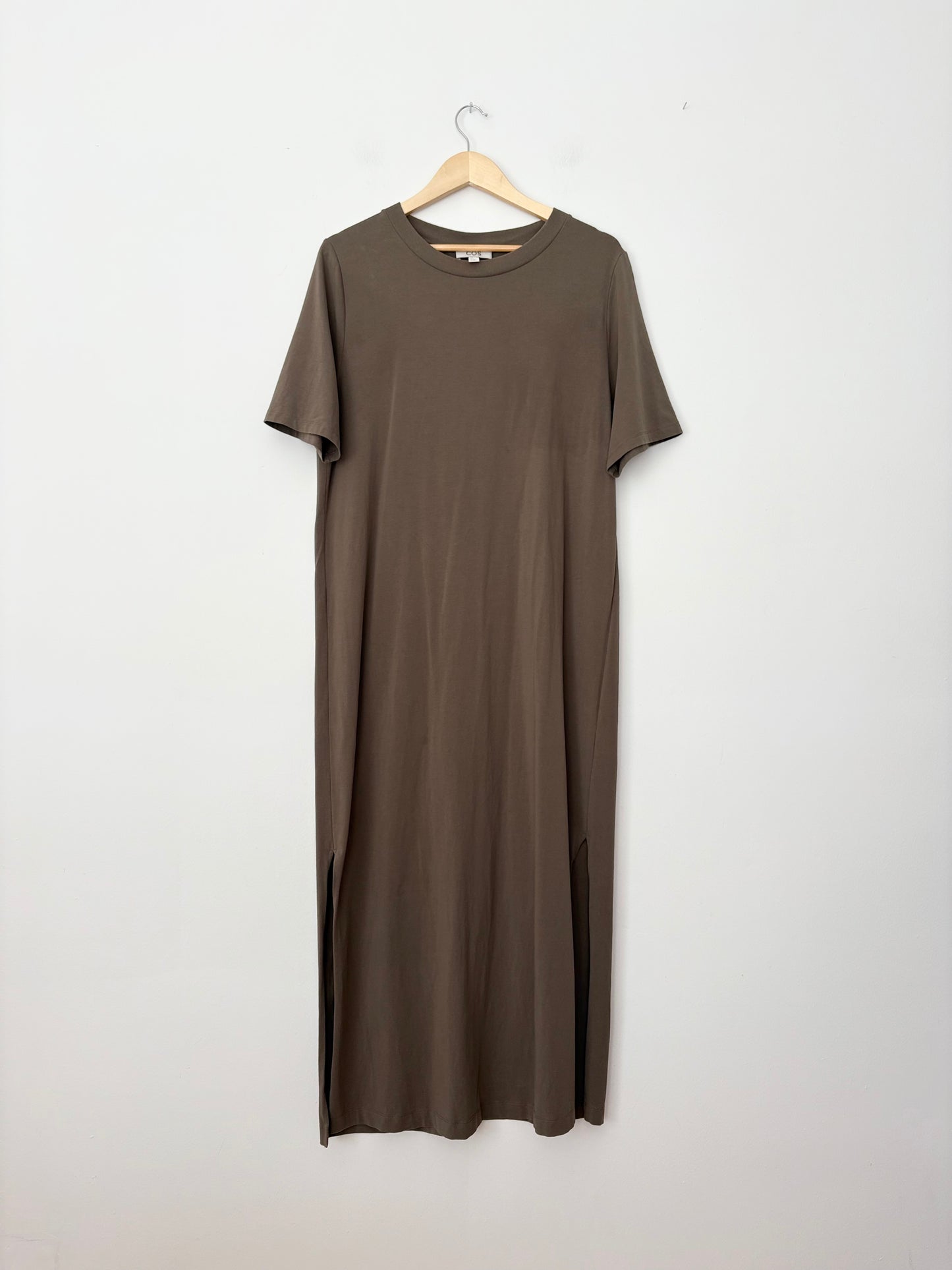 COS split hem midi T shirt dress S/M