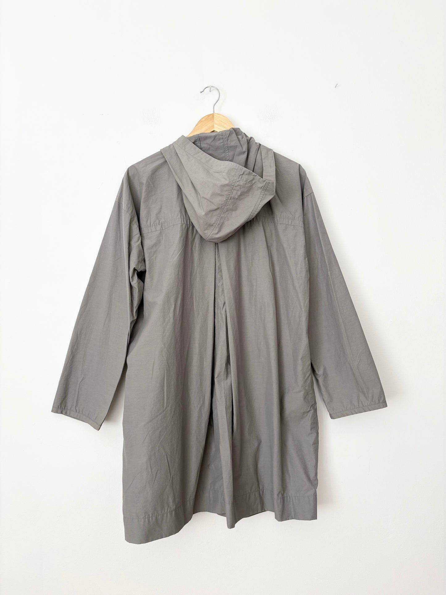 Eileen Fisher hooded raincoat S/M